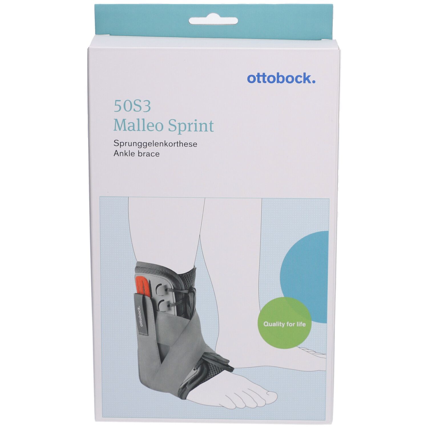 Ottobock. Malleo Sprint Knöchelorthese XS (25,5-28 cm)