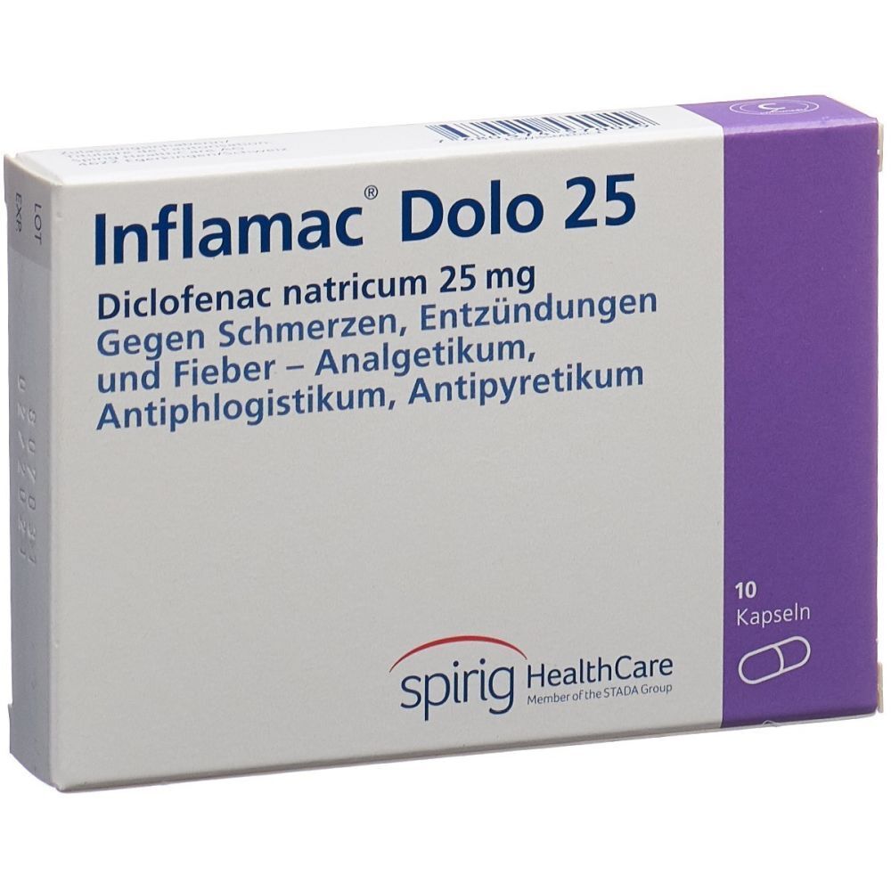 INFLAMAC Dolo Kaps 25 mg 10 Stk - Redcare Apotheke