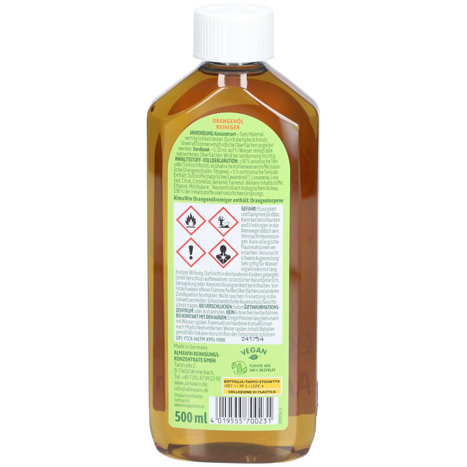 ALMA WIN Nettoyant à l'huile d'orange