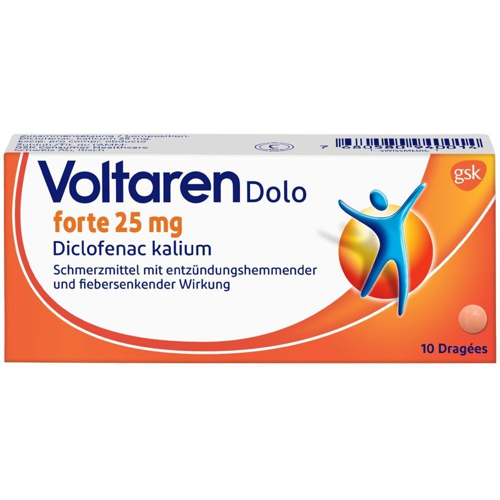 VOLTAREN DOLO forte Drag 25 mg 10 Stk