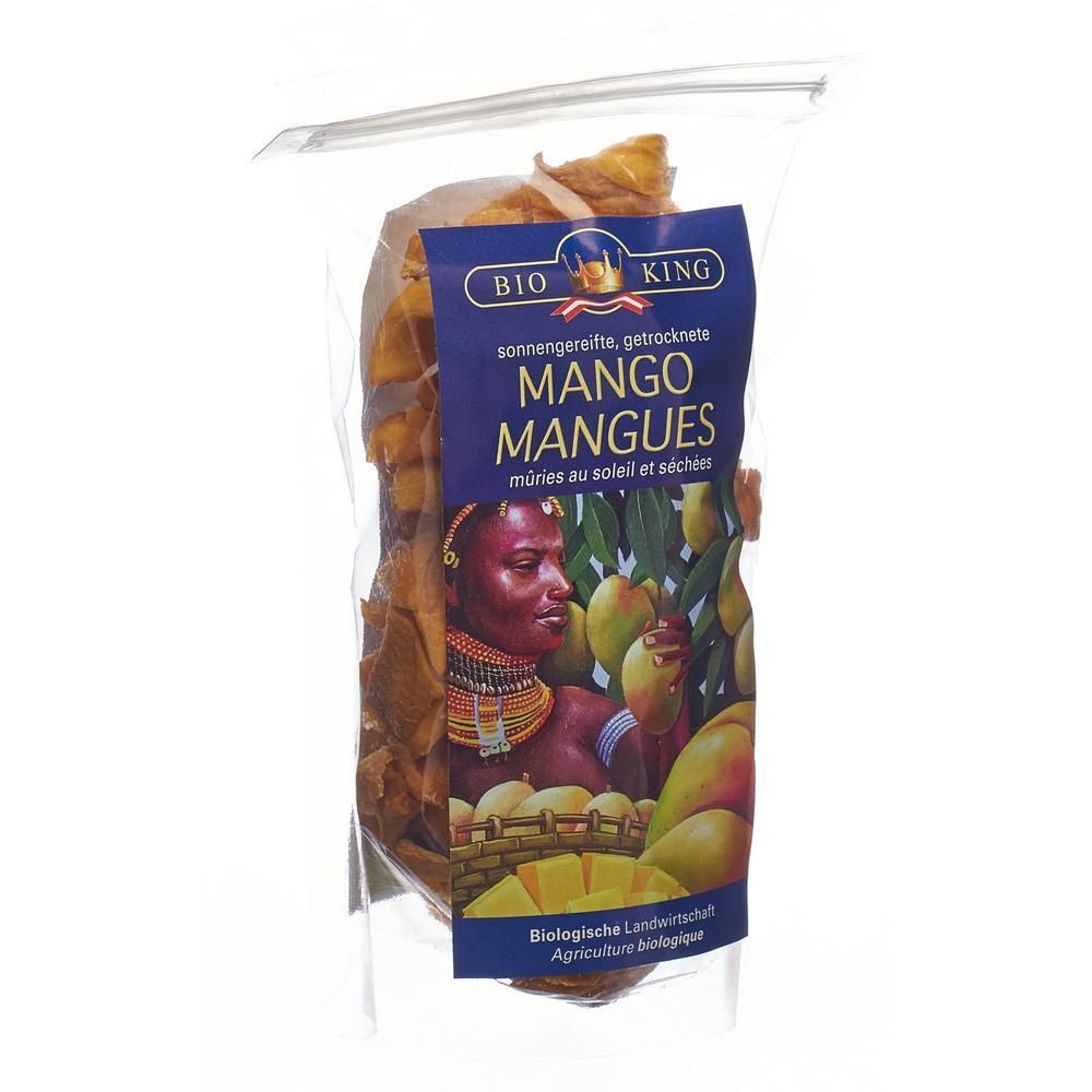 BIO KING Mango getrocknete 100 g: Sonnengereifte, getrocknete Mangos, reif geerntet und sonnengetrocknet.