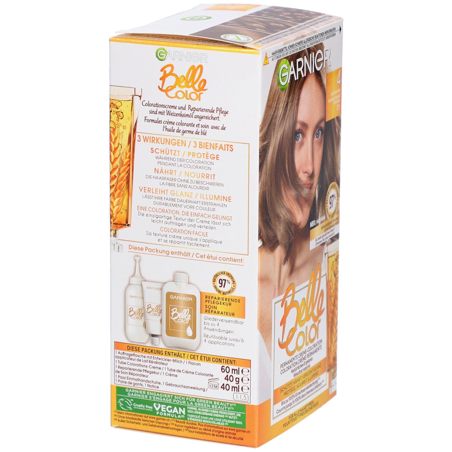 GARNIER Belle Color Coloration Couleur éclatante - N°4 Blond cendré
