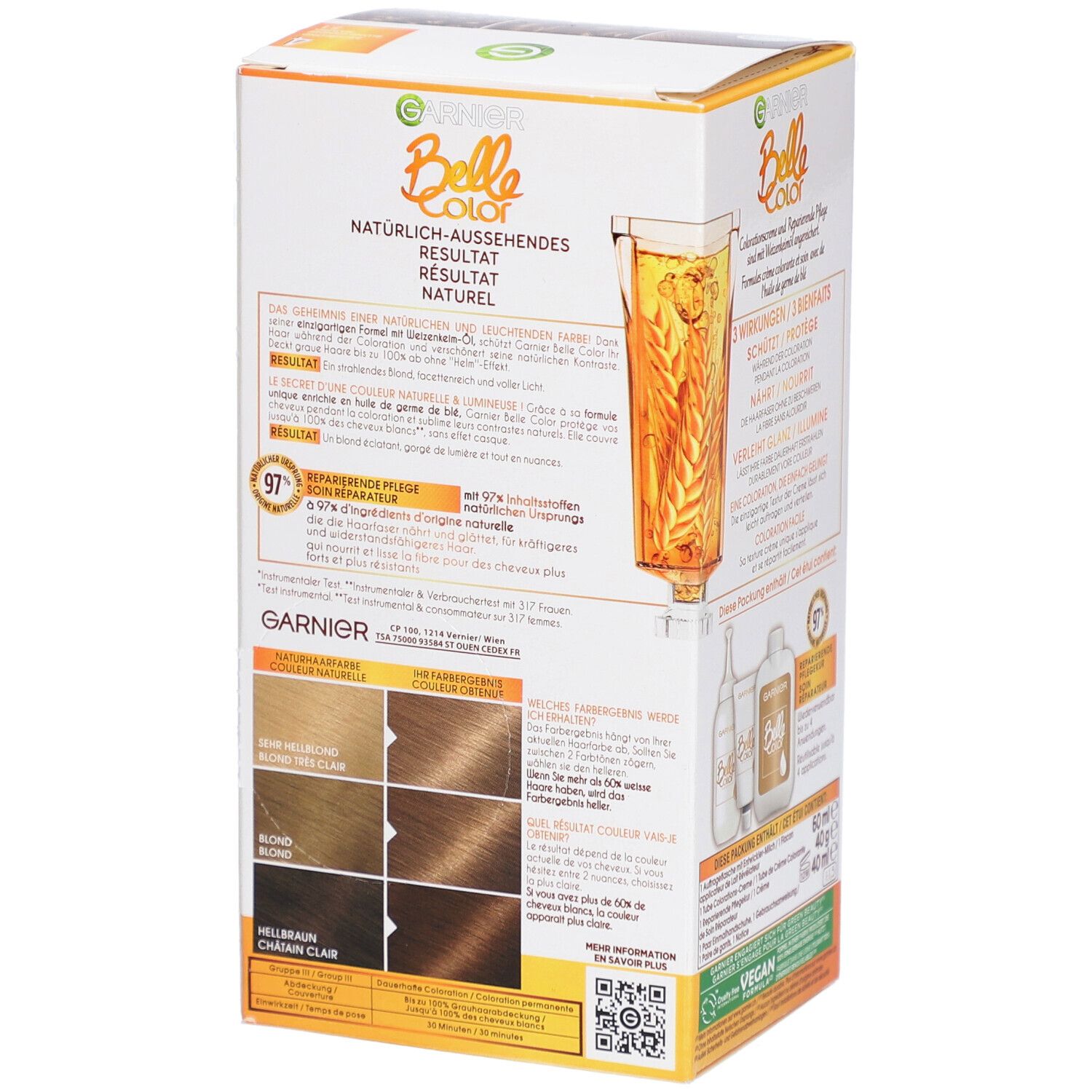 GARNIER Belle Color Coloration Couleur éclatante - N°4 Blond cendré