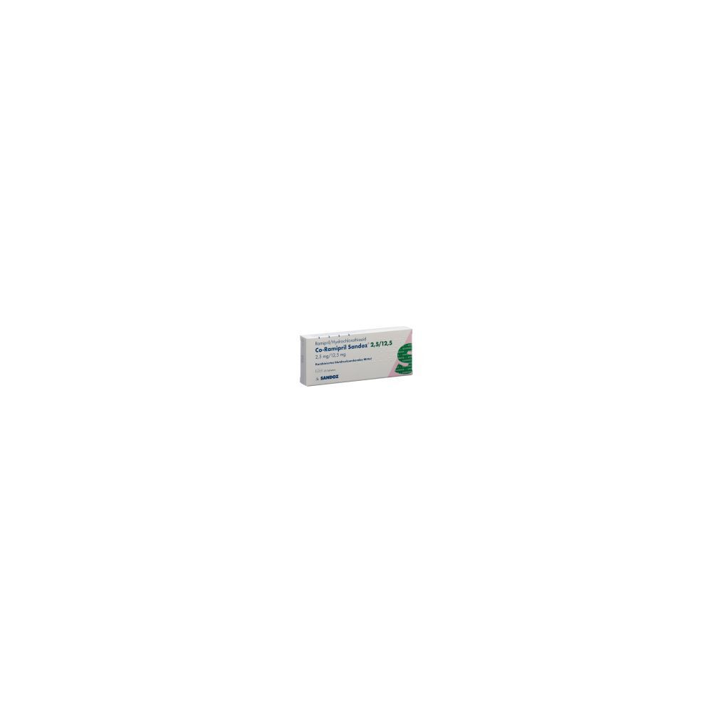 CO-RAMIPRIL Sandoz Tabl 2.5/12.5 20 Stk