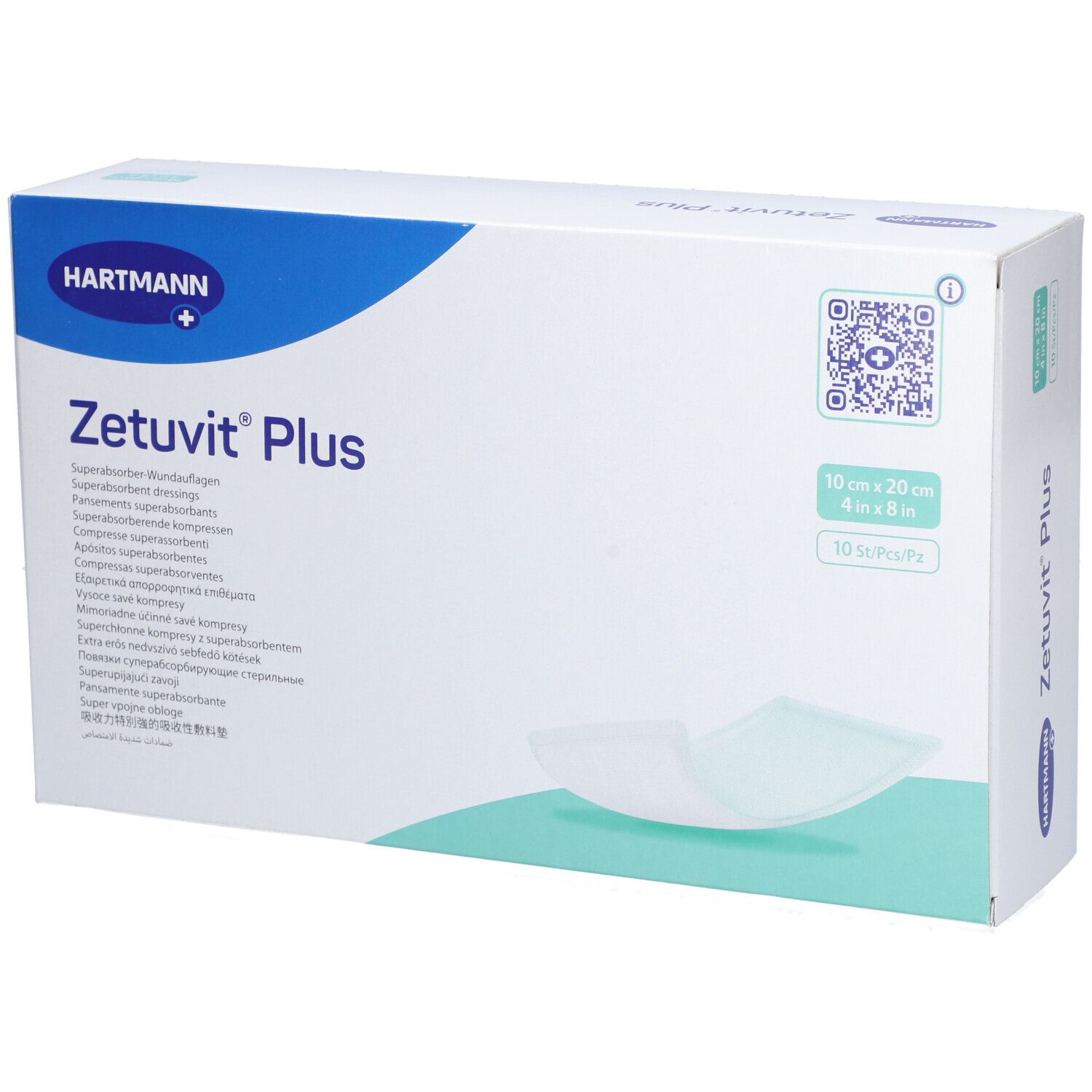 HARTMANN Zetuvit® Plus Saugkompressen 10 x 20 cm