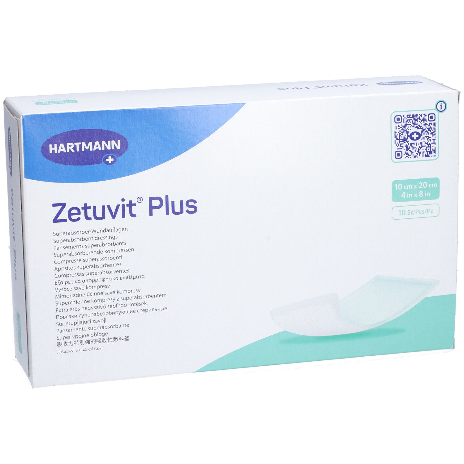 HARTMANN Zetuvit® Plus Compresses absorbantes 10 x 20 cm