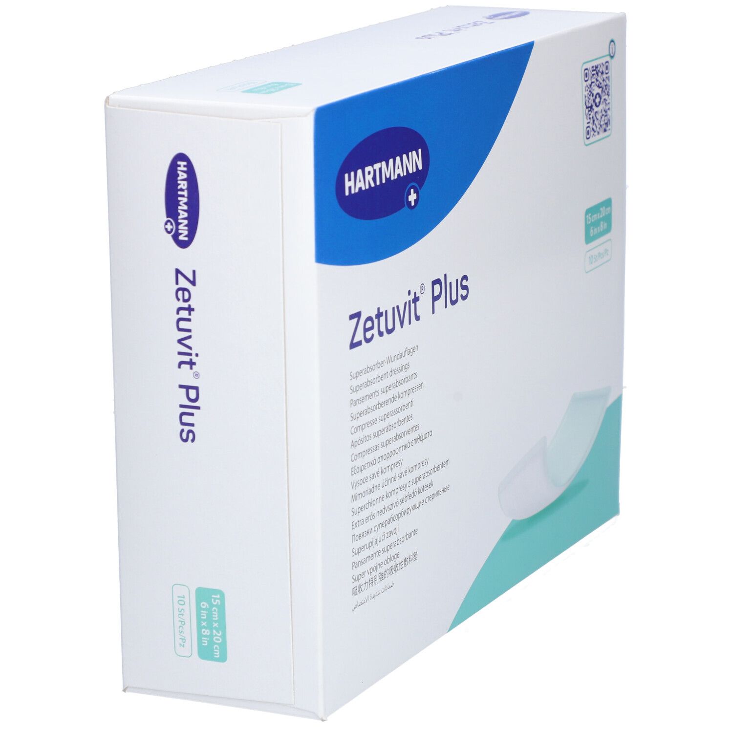 HARTMANN Zetuvit® Plus Compresses absorbantes 15 x 20 cm