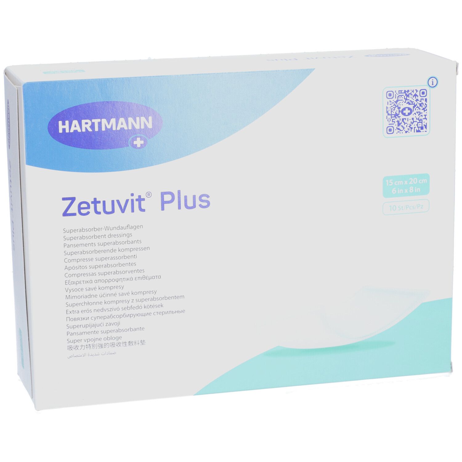 HARTMANN Zetuvit® Plus Saugkompressen 15 x 20 cm