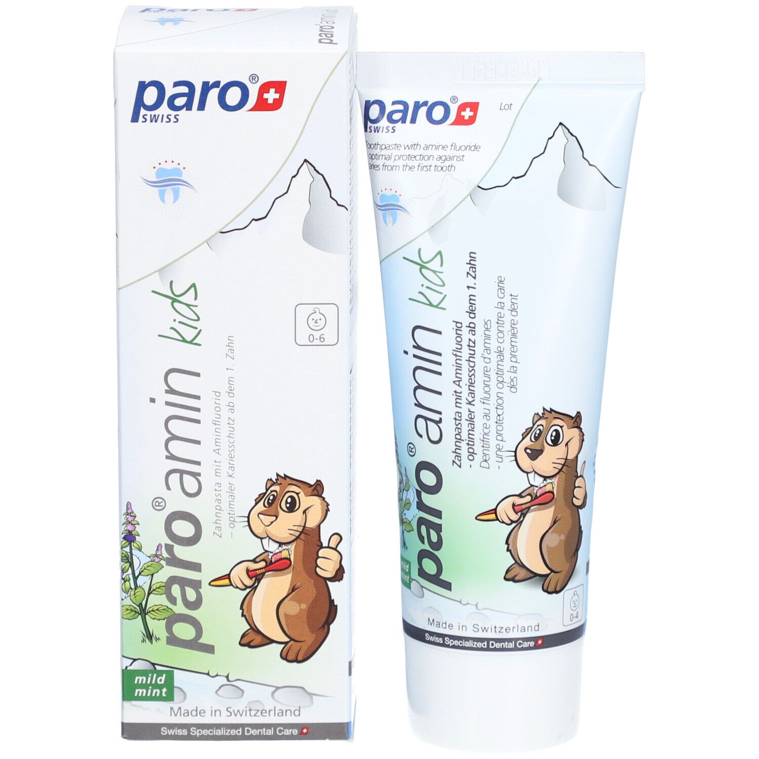 PARO Amin Kinder Zahnpasta Menthe 0-6 Jahre
