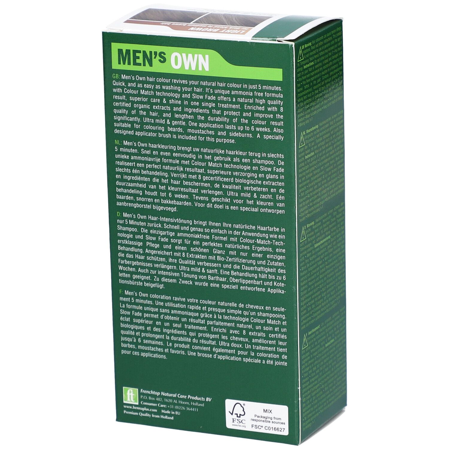 HENNA PLUS Mens Own Syst2 hell-braun