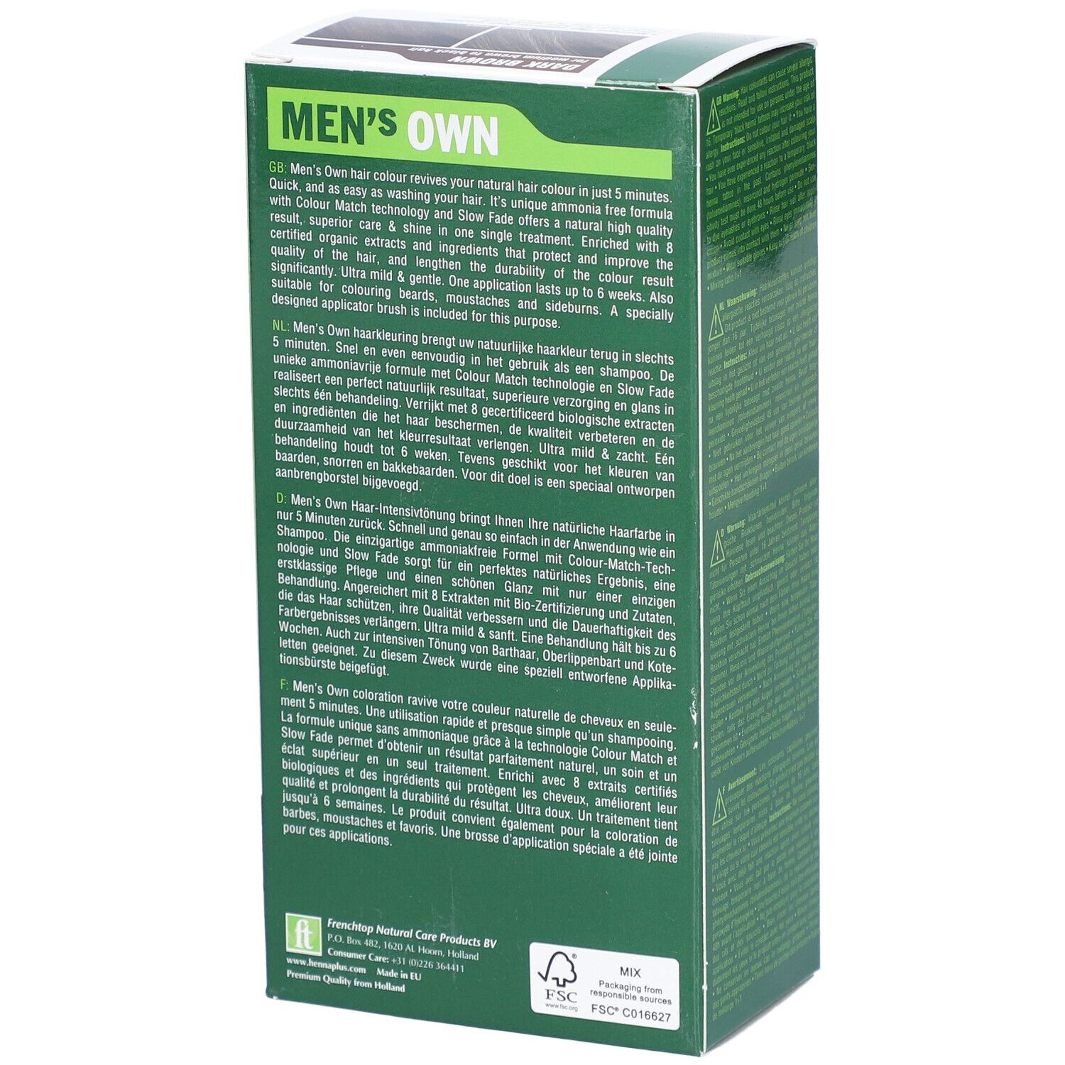 HENNA PLUS Mens Own Syst2 dunkel-braun