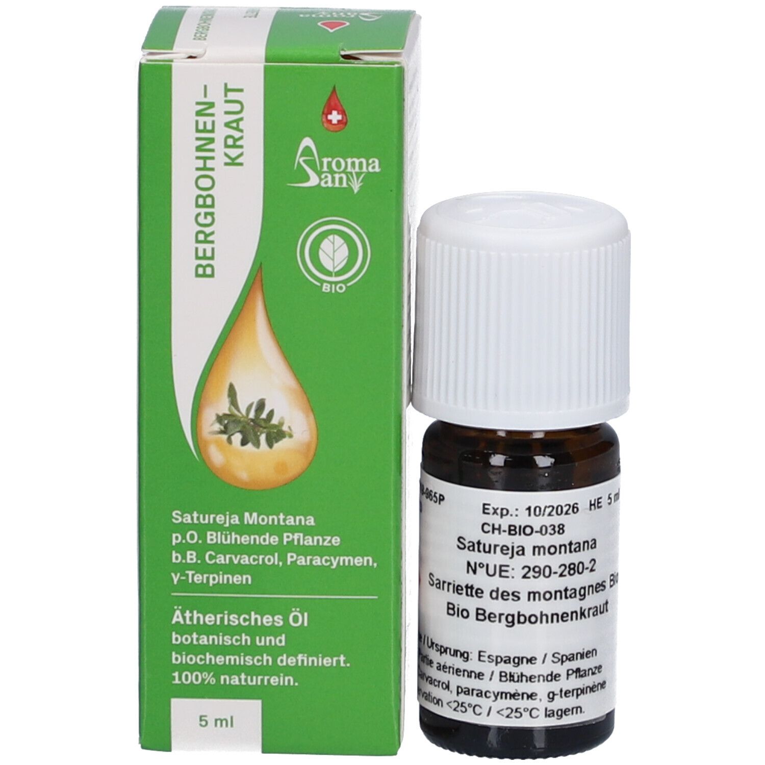 AROMASAN® Bergbohnenkraut Ätherisches Öl Bio