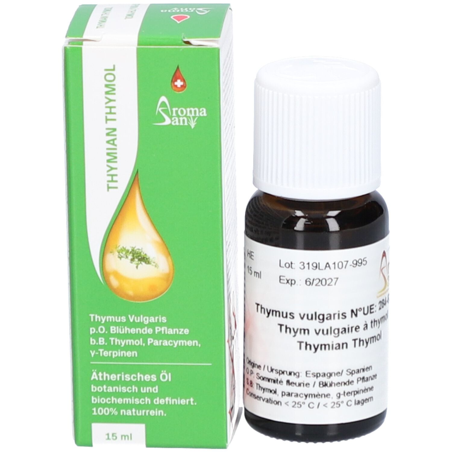 AROMASAN® Thymian Thymol Ätherisches Öl Bio