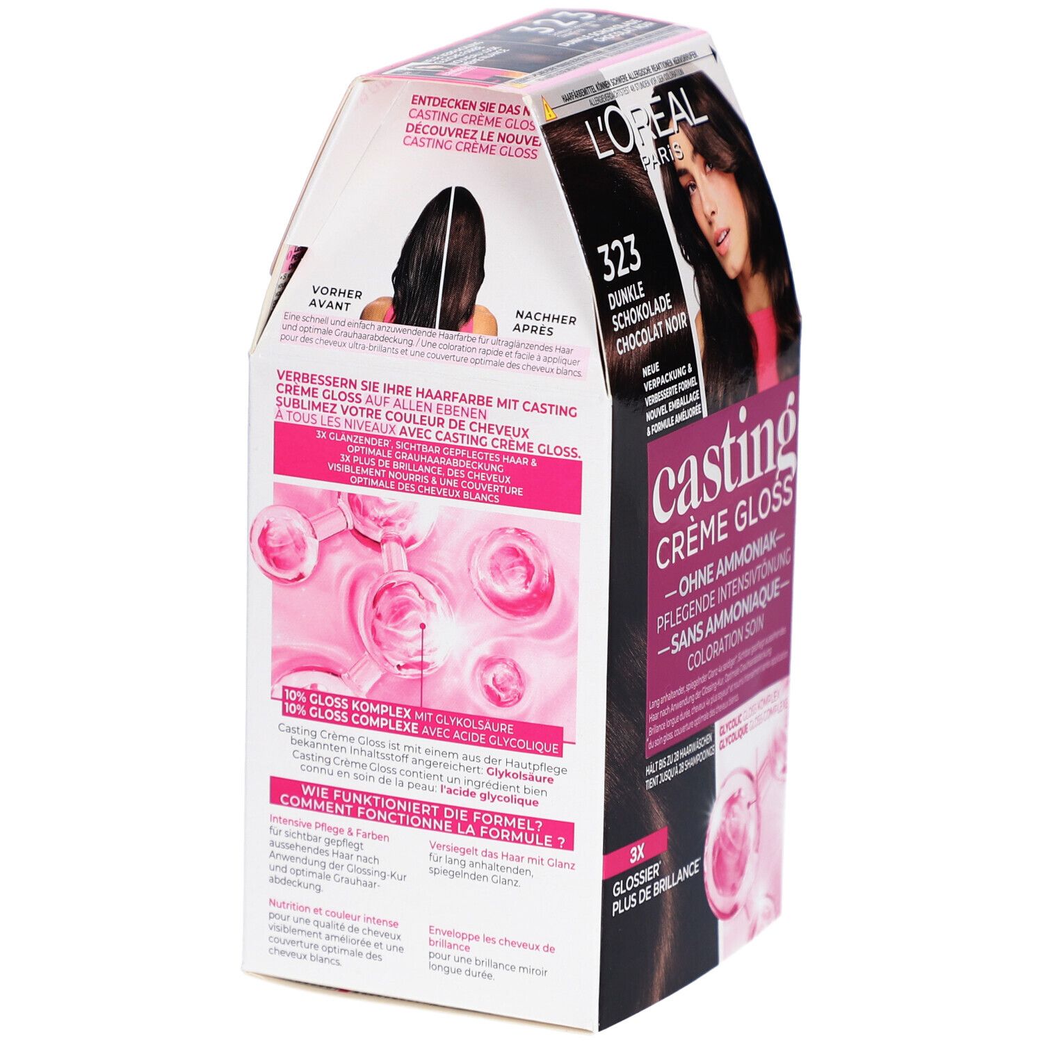 L'ORÉAL PARIS Casting Crème Gloss Coloration N°323 Chocolat noir