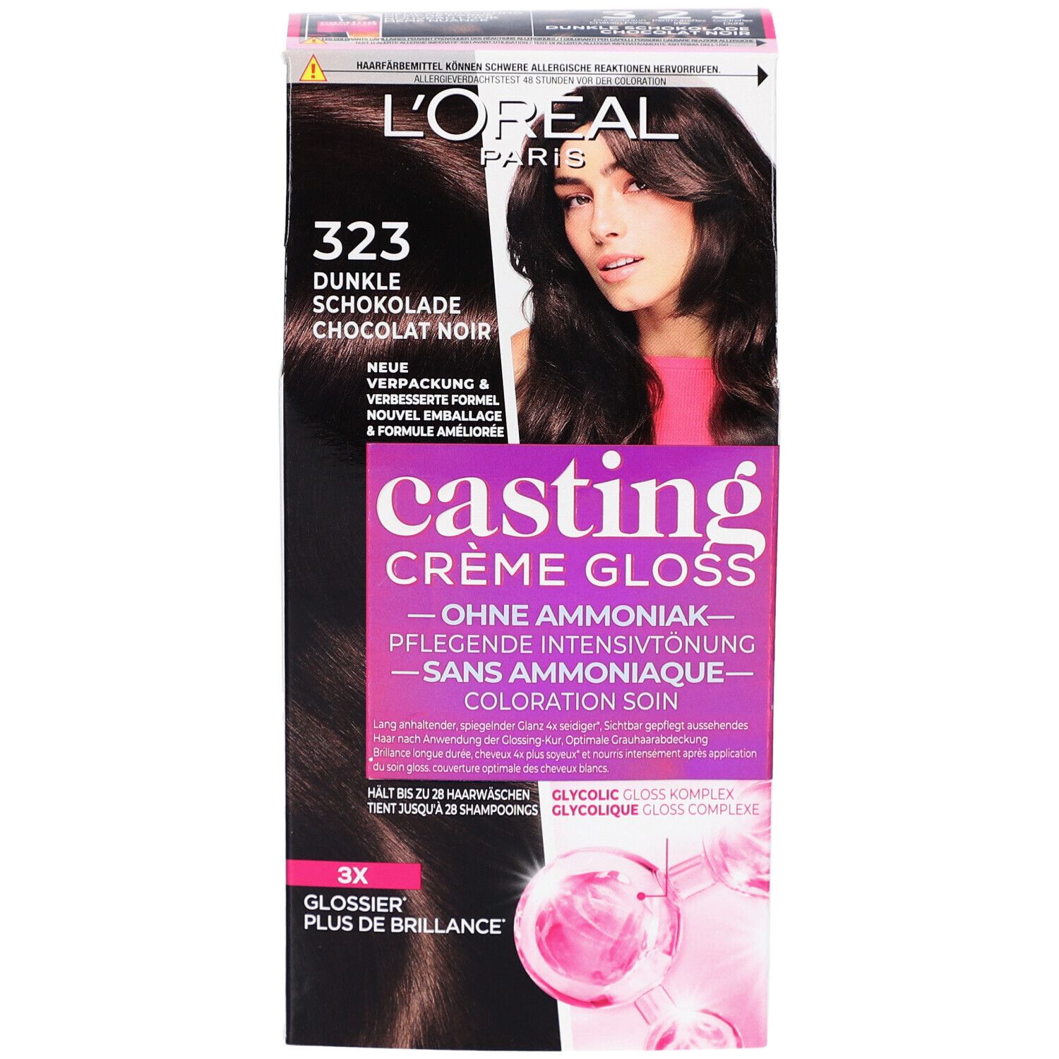 L'ORÉAL PARIS Casting Crème Gloss Coloration N°323 Chocolat noir