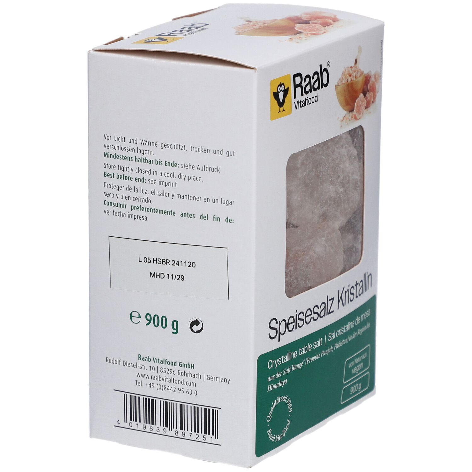 Raab® Vitalfood Crisallinisches Tafelsalz - Große Stücke