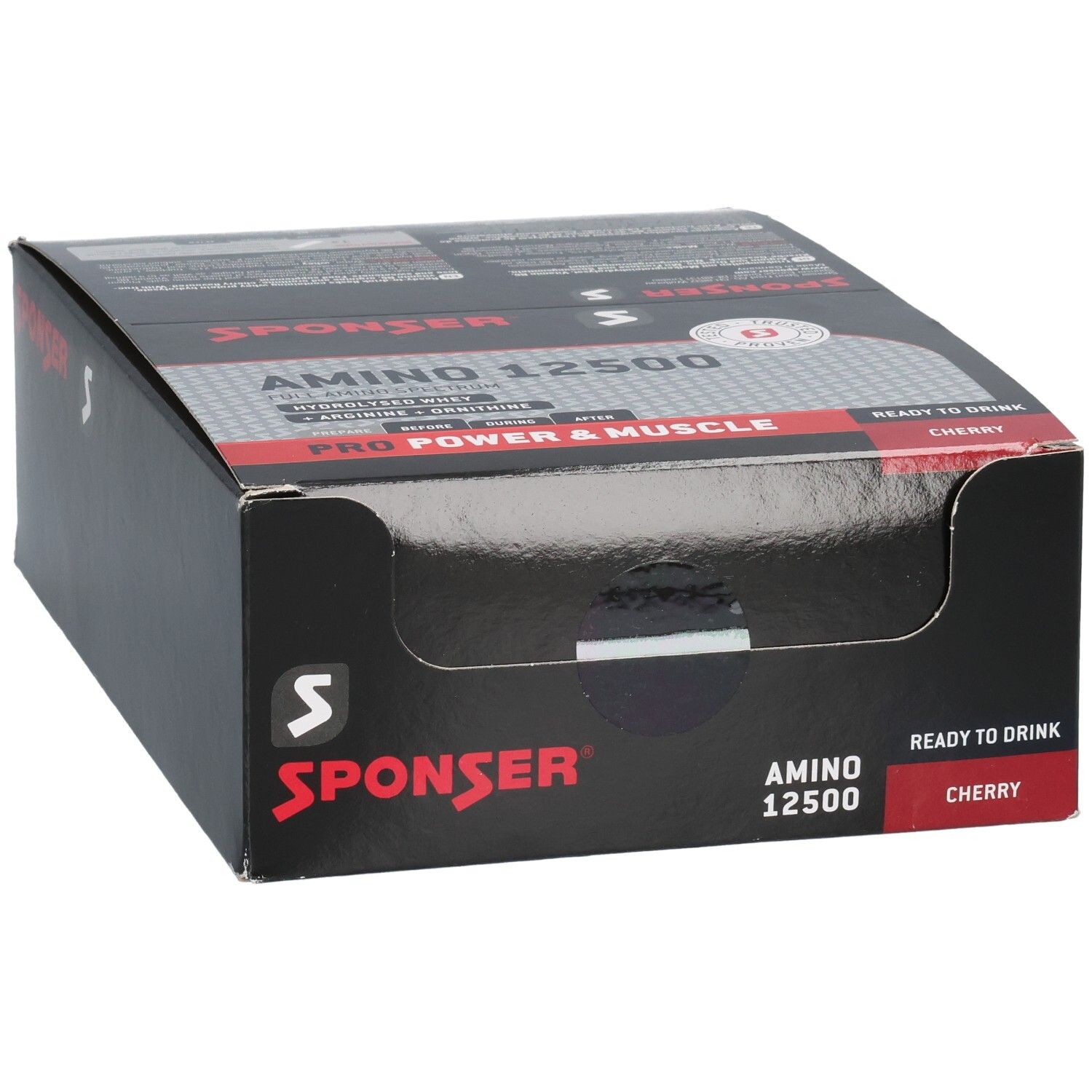 SPONSER Amino 12500, Kirsche, Ready to Drink, Pro Power & Muscle.