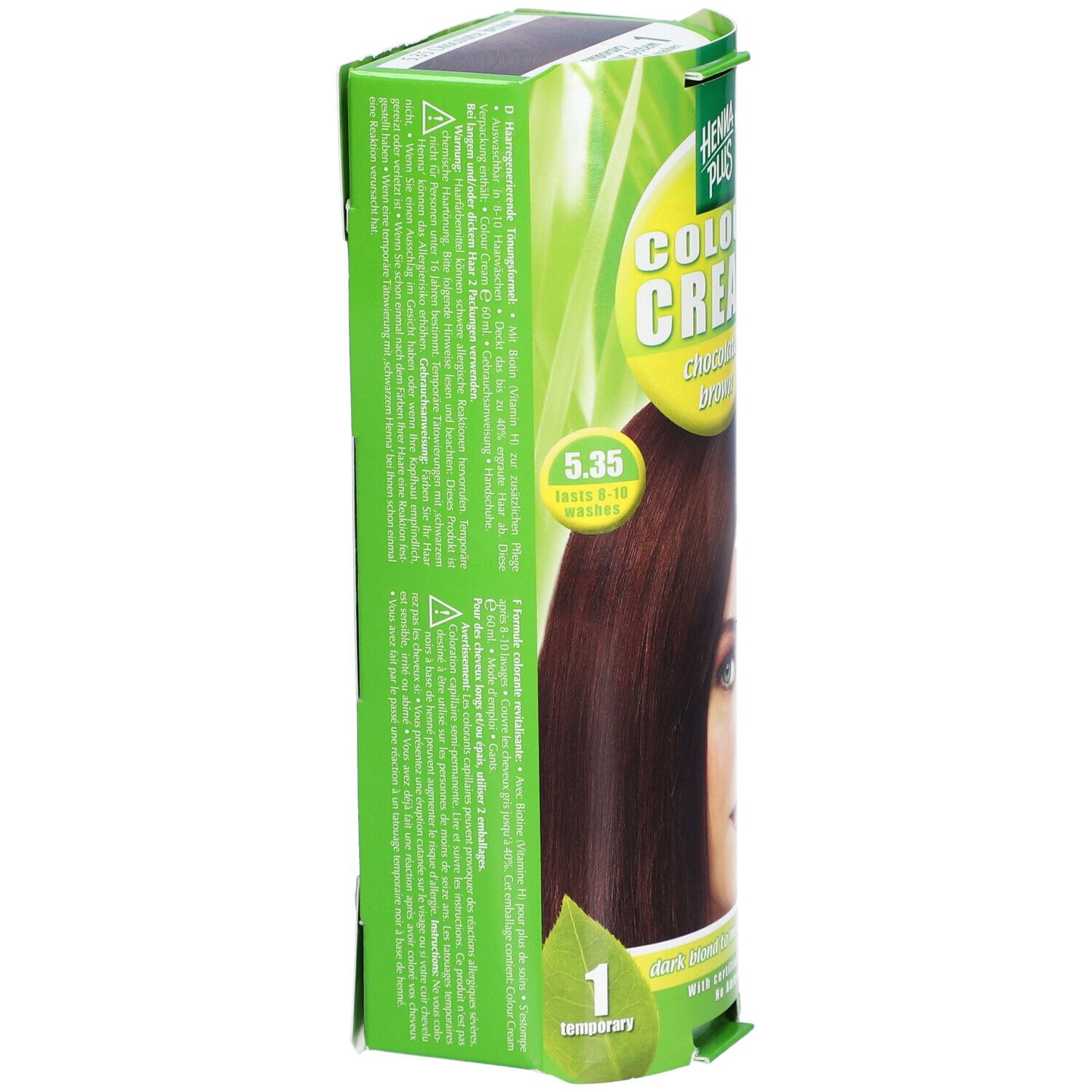 HENNA PLUS Colour Cream 5.35 Schokolade braun 60