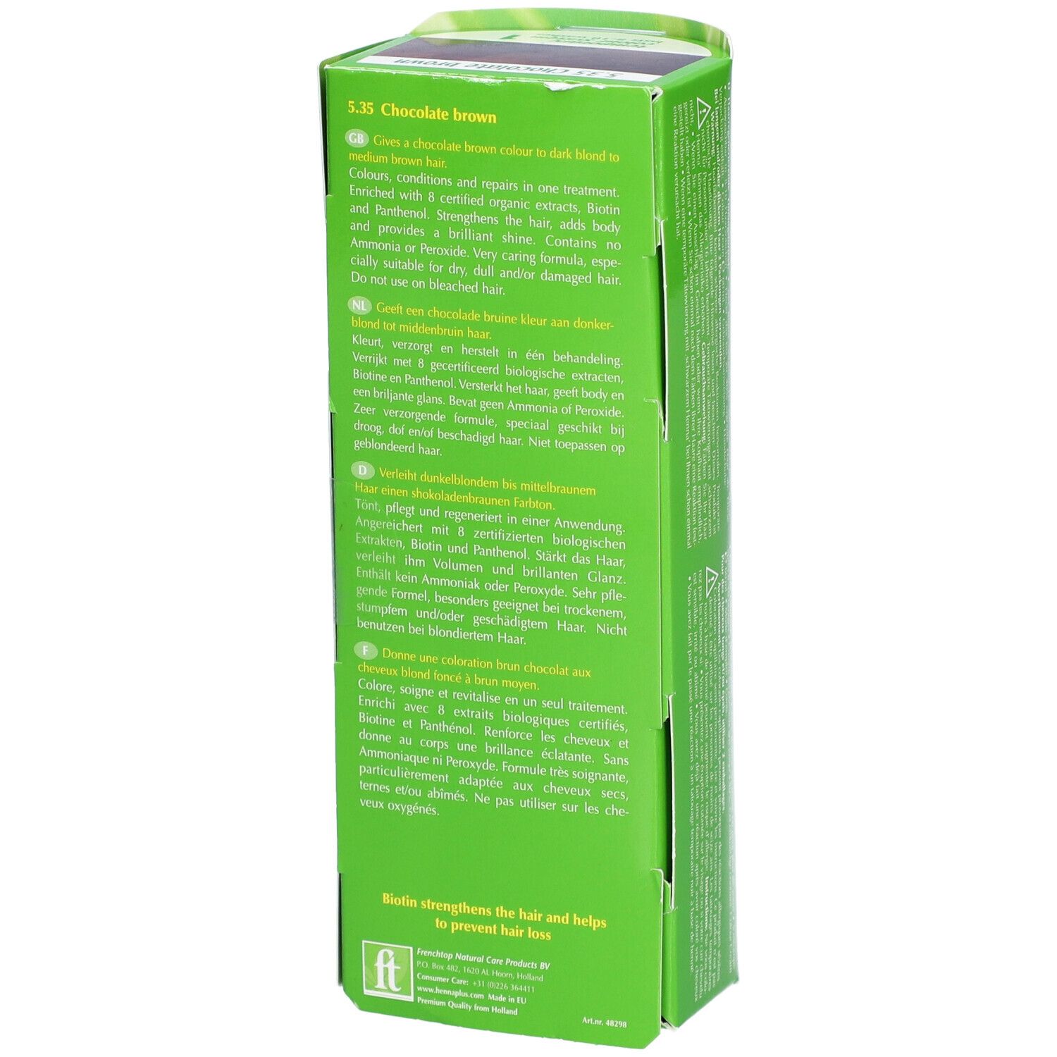 HENNA PLUS Colour Cream 5.35 Schokolade braun 60