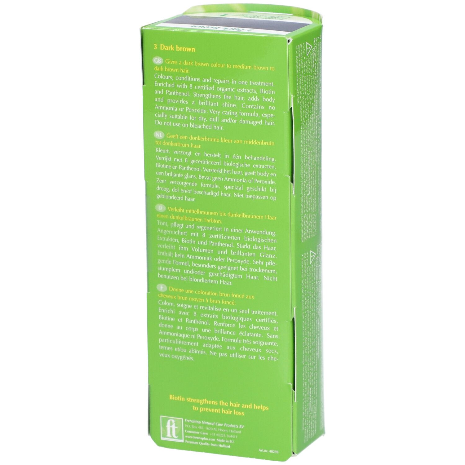 HENNA PLUS Colour Cream 3 dunkelbraun 60 ml