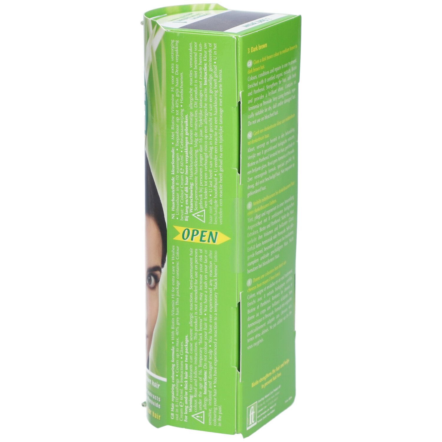HENNA PLUS Colour Cream 3 dunkelbraun 60 ml