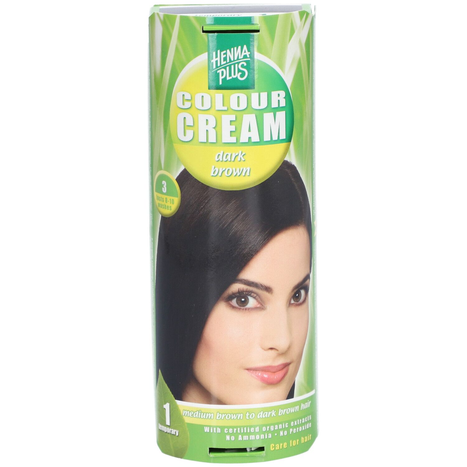 HENNA PLUS Colour Cream 3 dunkelbraun 60 ml
