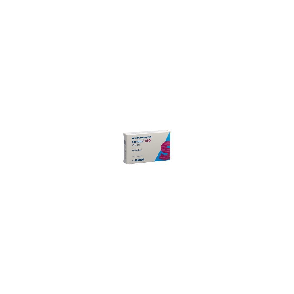 AZITHROMYCIN Sandoz Filmtabl 250 mg 4 Stk