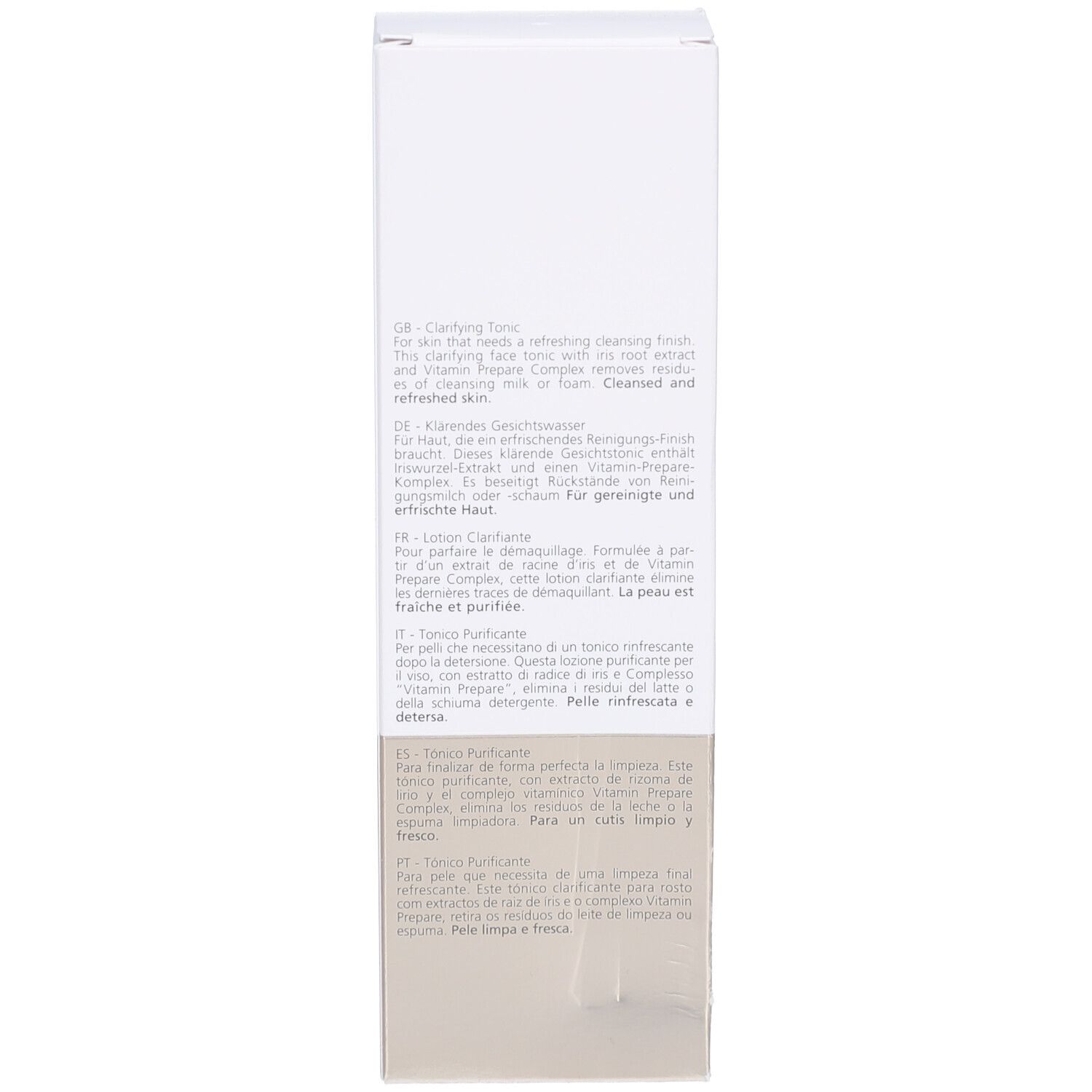 Emballage. Inscription : Juvena, texte en plusieurs langues.