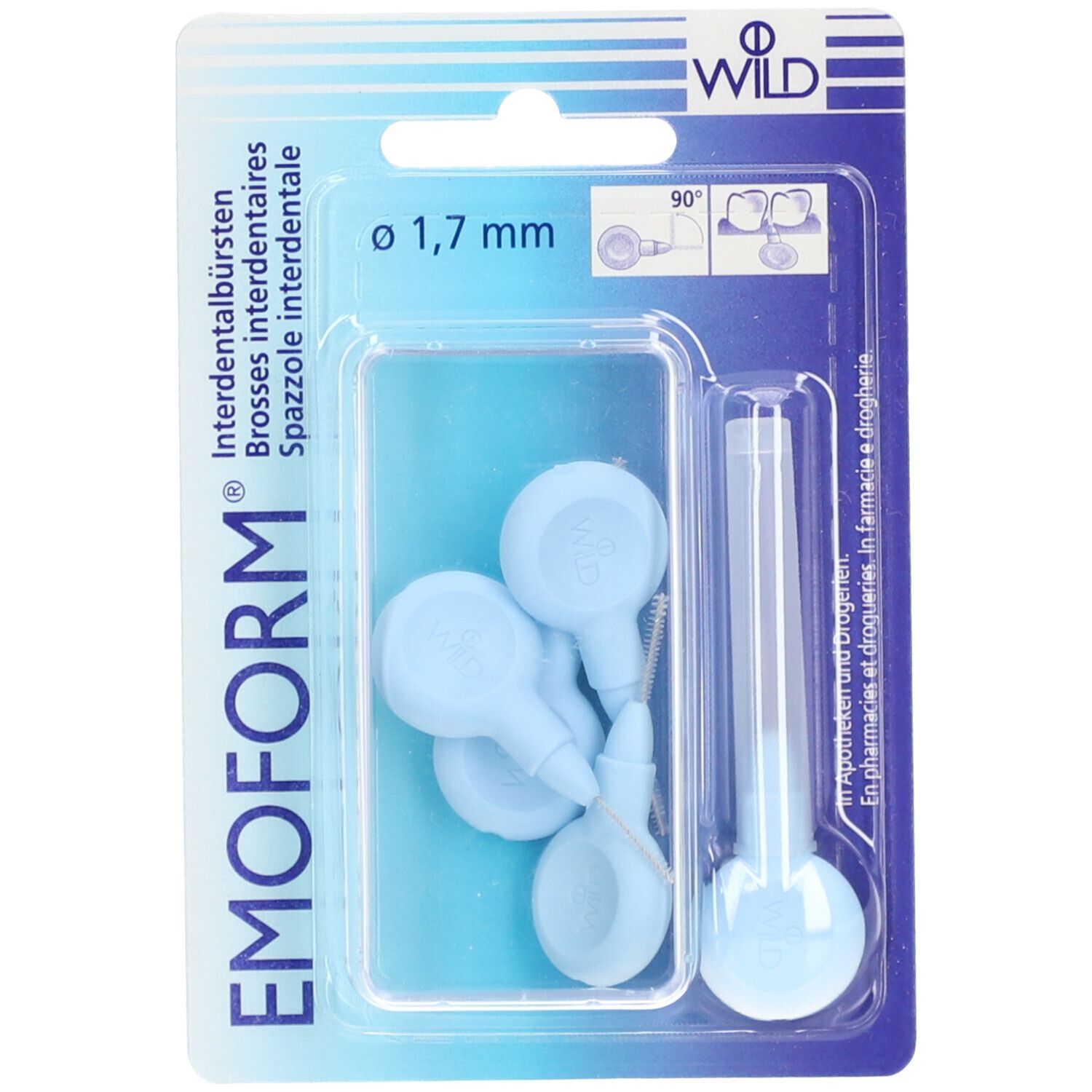 EMOFORM® Brossettes interdentaires 1,7 mm - Bleu clair