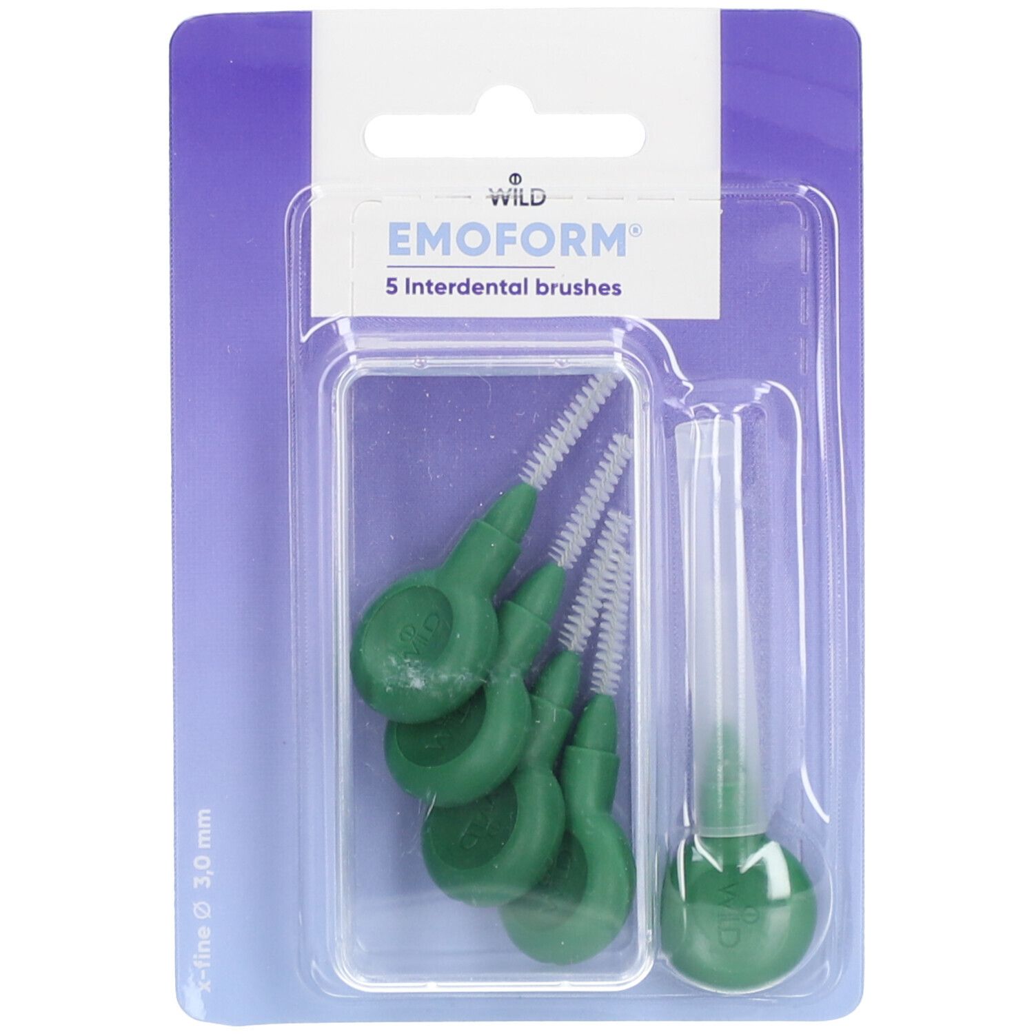 EMOFORM Interdentalbürsten 3.0mm dunkelgrün 5 Stk