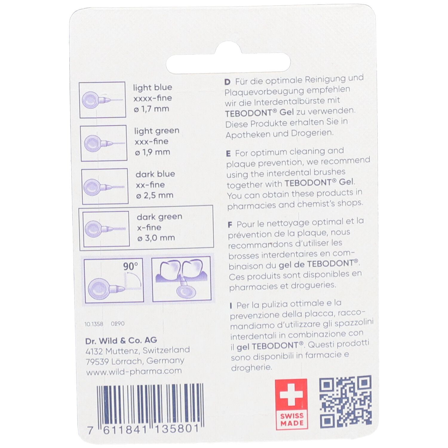 EMOFORM Interdentalbürsten 3.0mm dunkelgrün 5 Stk