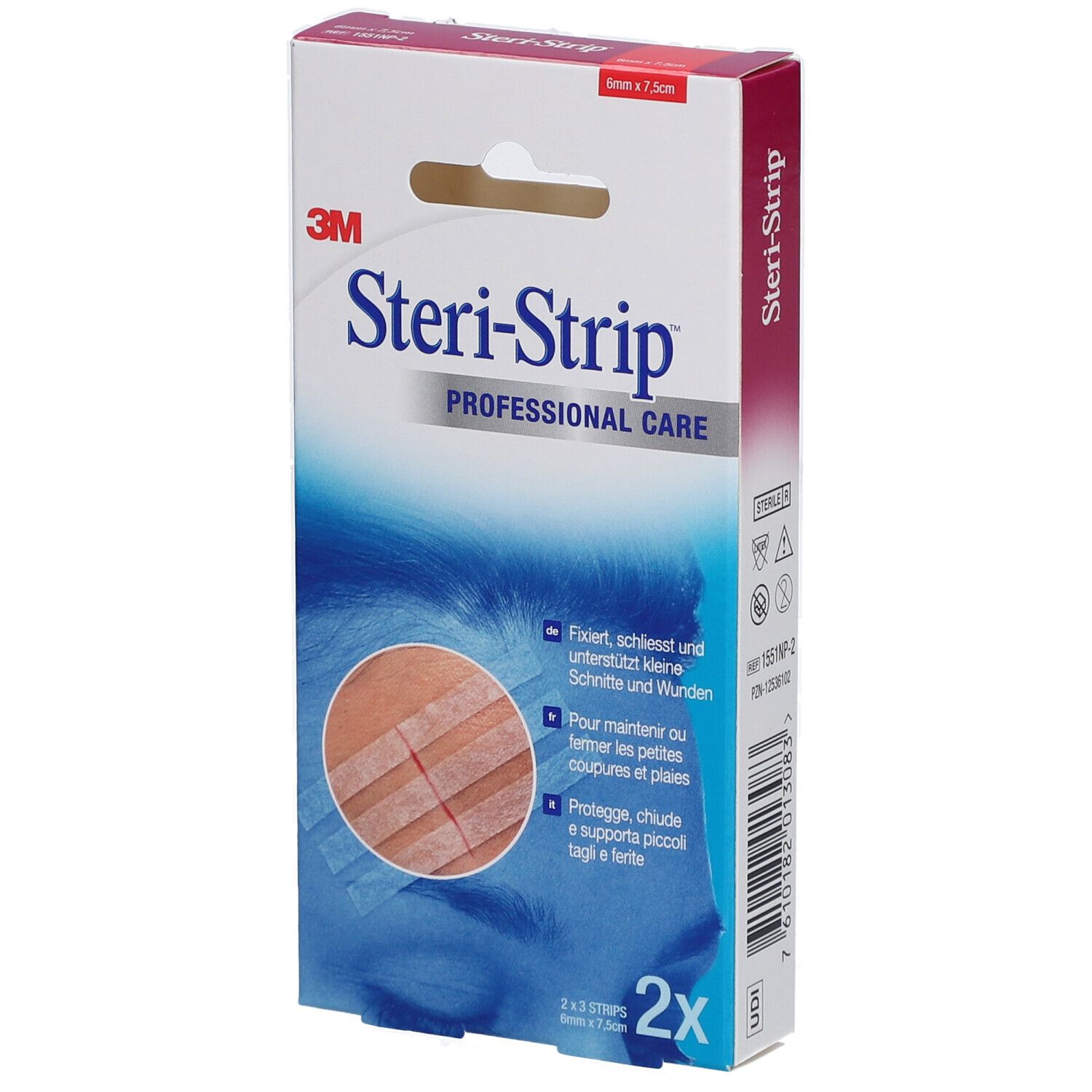 3M Steri-Strip™ Sutures Cutanées Adhésives Stériles 6 x 75 mm Chair