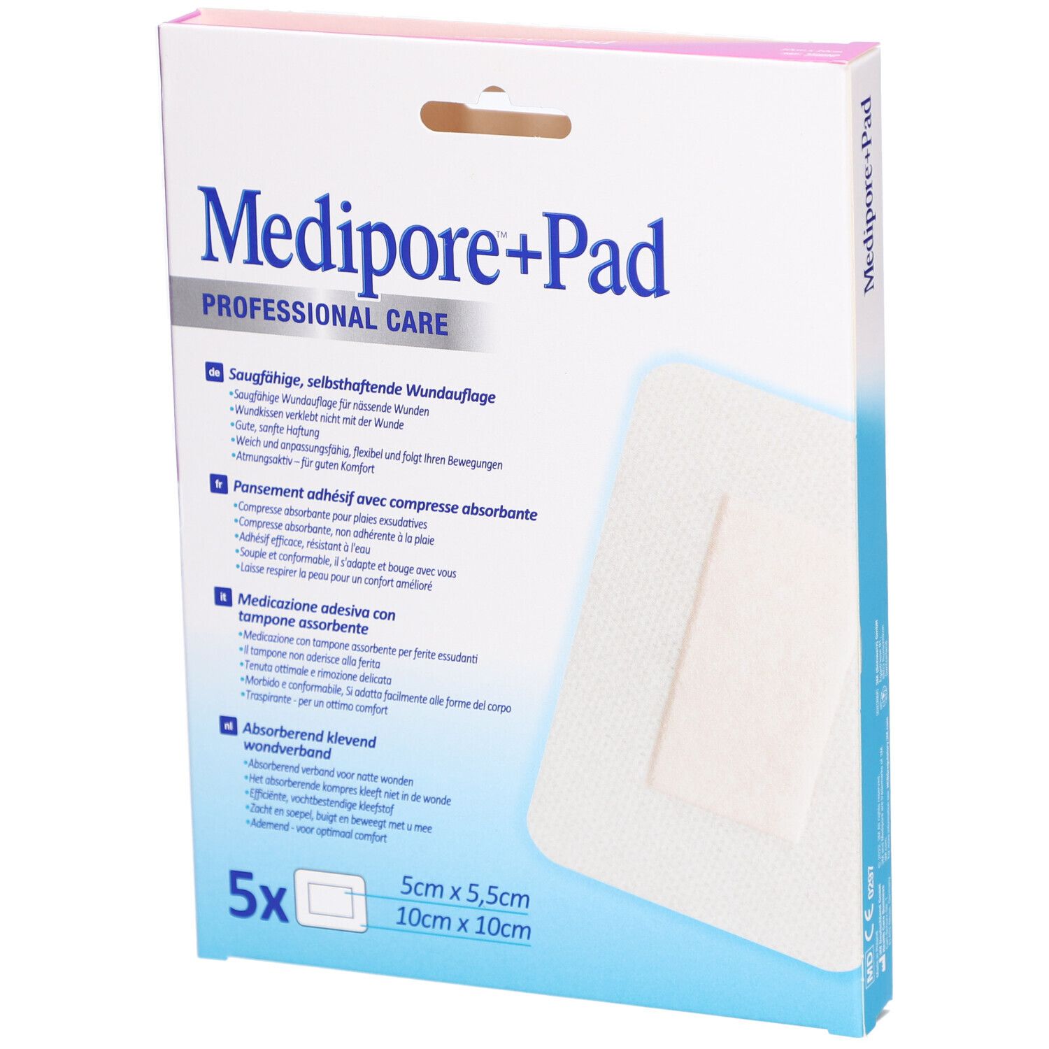 3M Medipore + Pad Steriler Wundverband mit Wundauflage 10 x 10 cm
