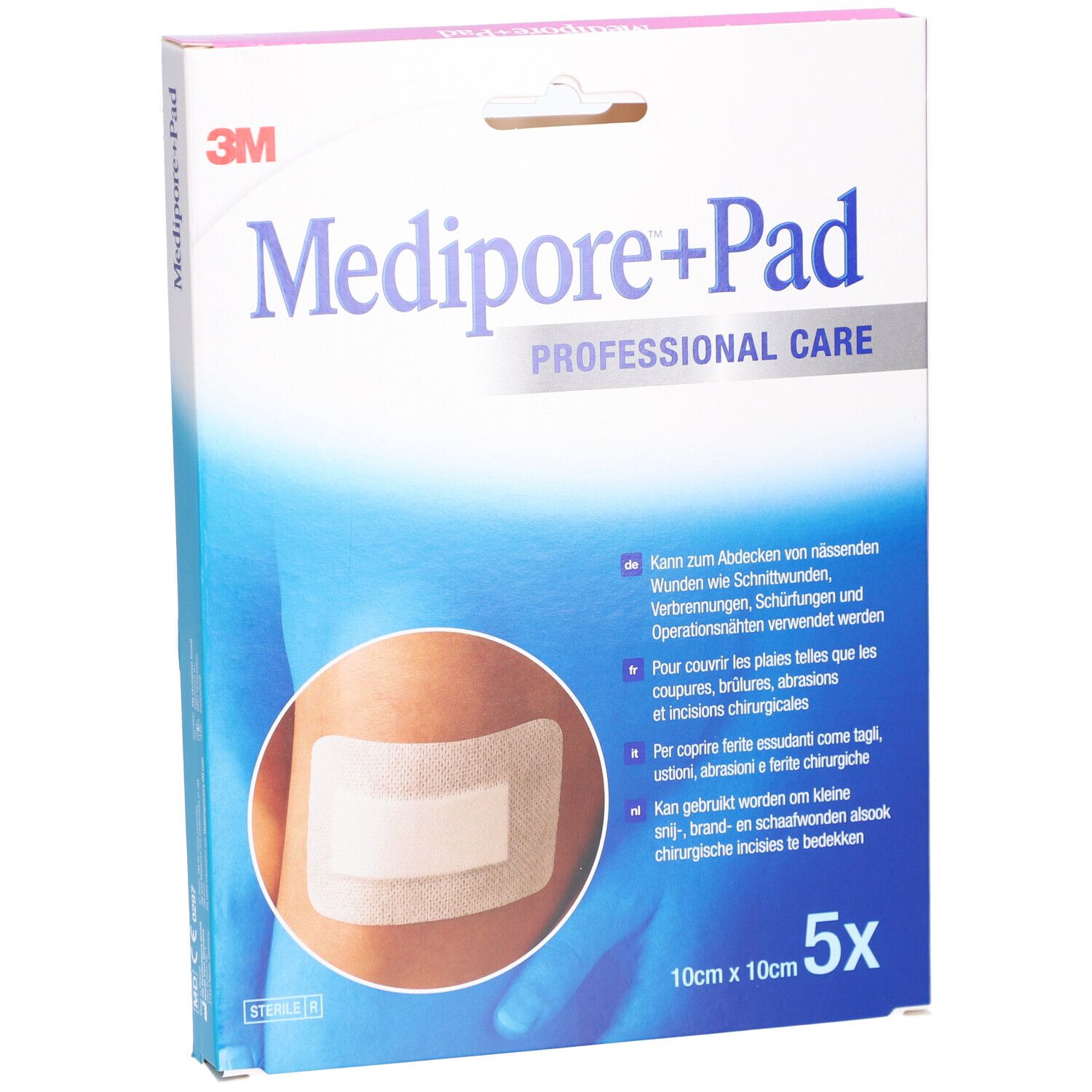 3M Medipore + Pad Steriler Wundverband mit Wundauflage 10 x 10 cm