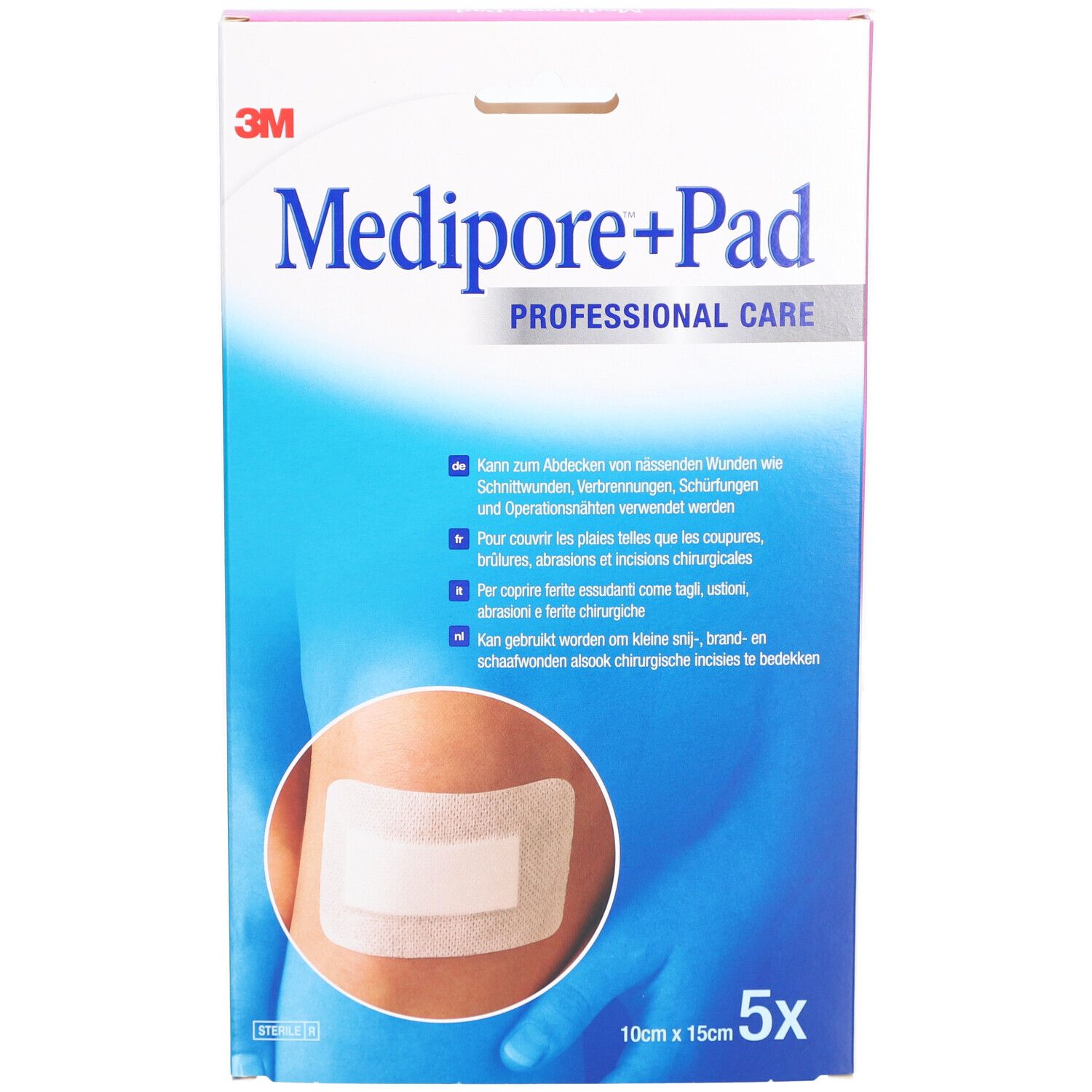 3M Medipore+Pad Pansement adhésif avec compresse absorbante 10 x 15 cm