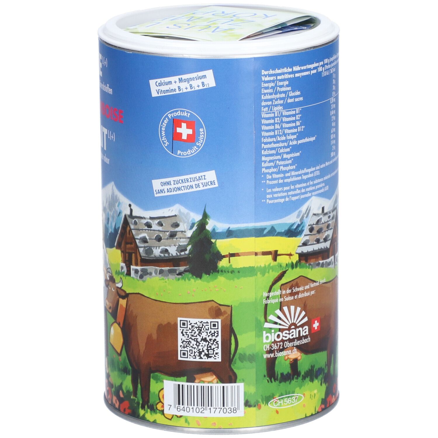 BIOSANA Molke Gran Himbeer Ds 500 g