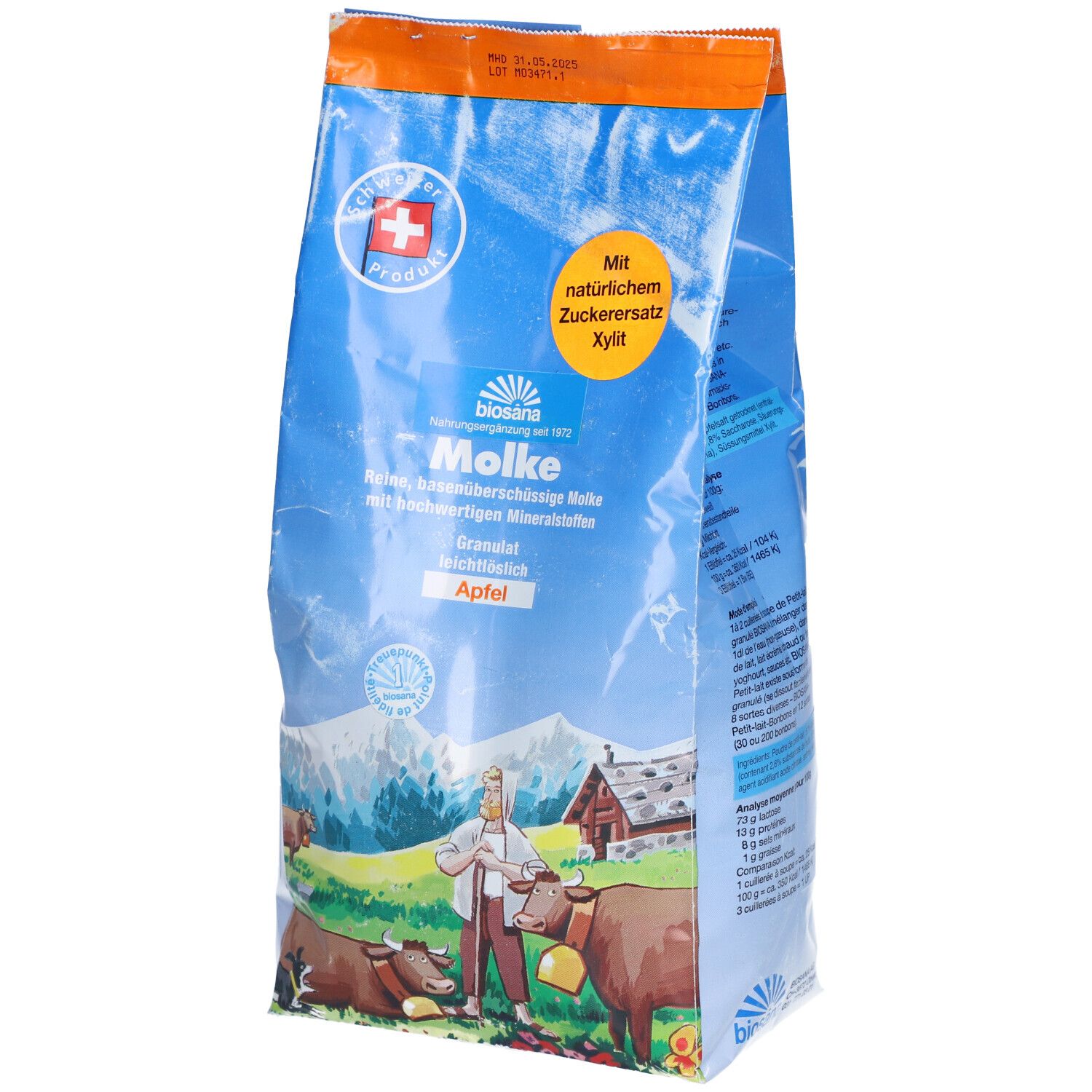 BIOSANA Molke Gran Apfel refill Btl 1 kg