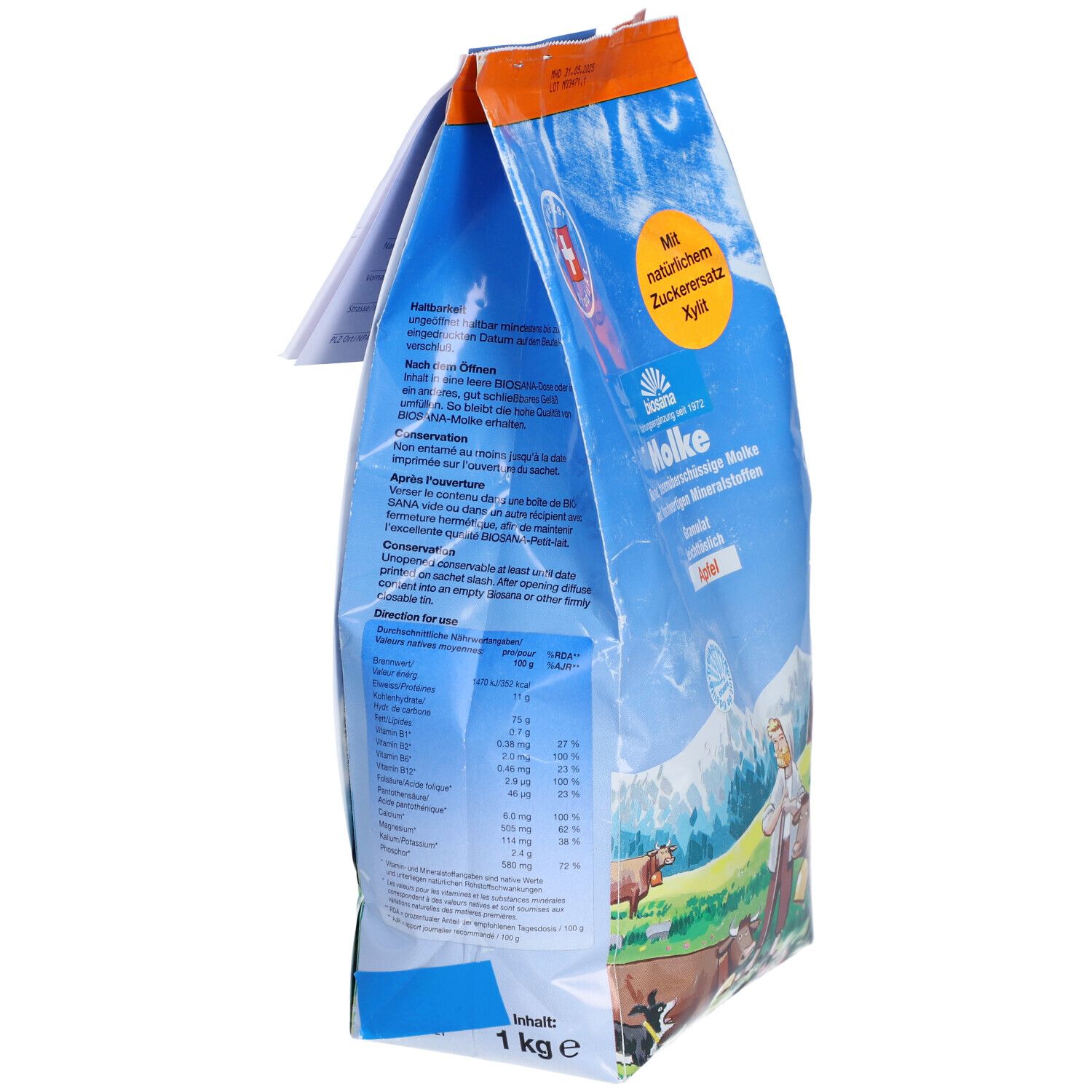 BIOSANA Molke Gran Apfel refill Btl 1 kg