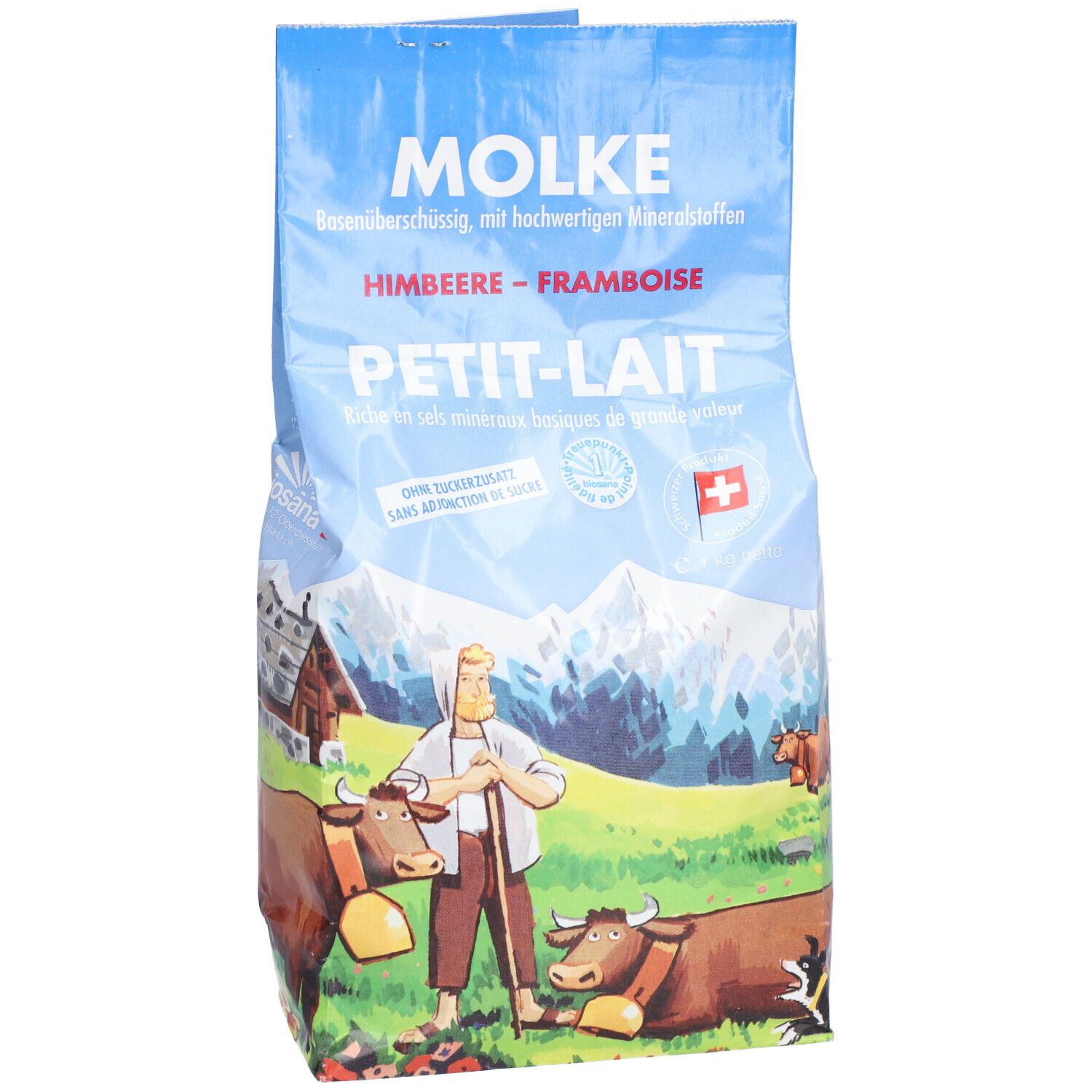 BIOSANA Molke Gran Himbeer refill Btl 1 kg