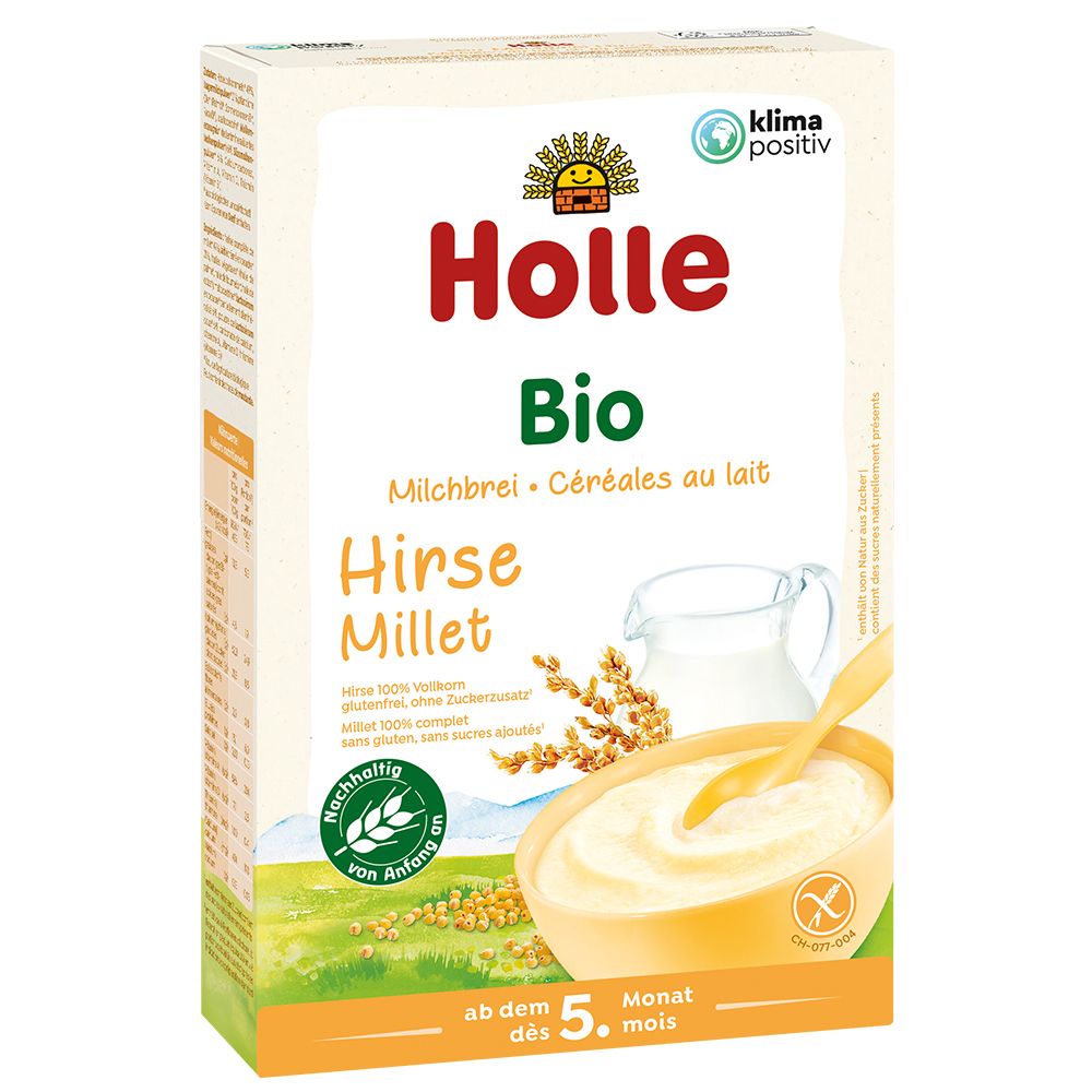 HOLLE Céréales au lait millet
