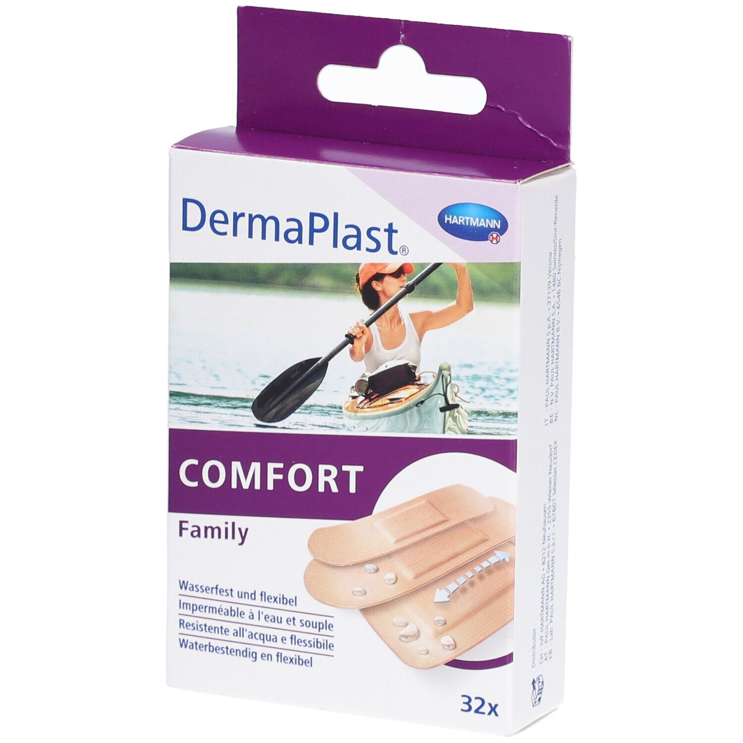 HARTMANN Dermaplast® Comfort Familienstreifen Sortiment an Pflastern