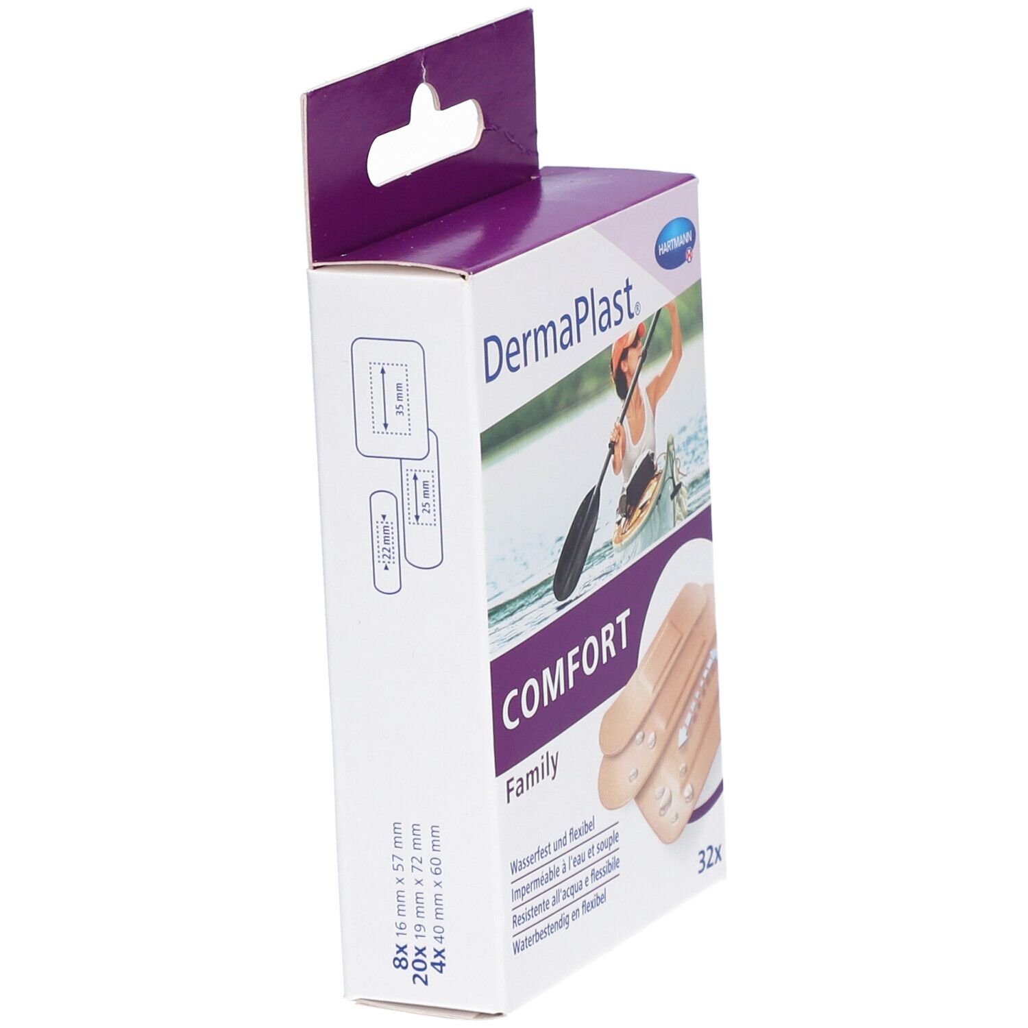 HARTMANN Dermaplast® Comfort Familienstreifen Sortiment an Pflastern