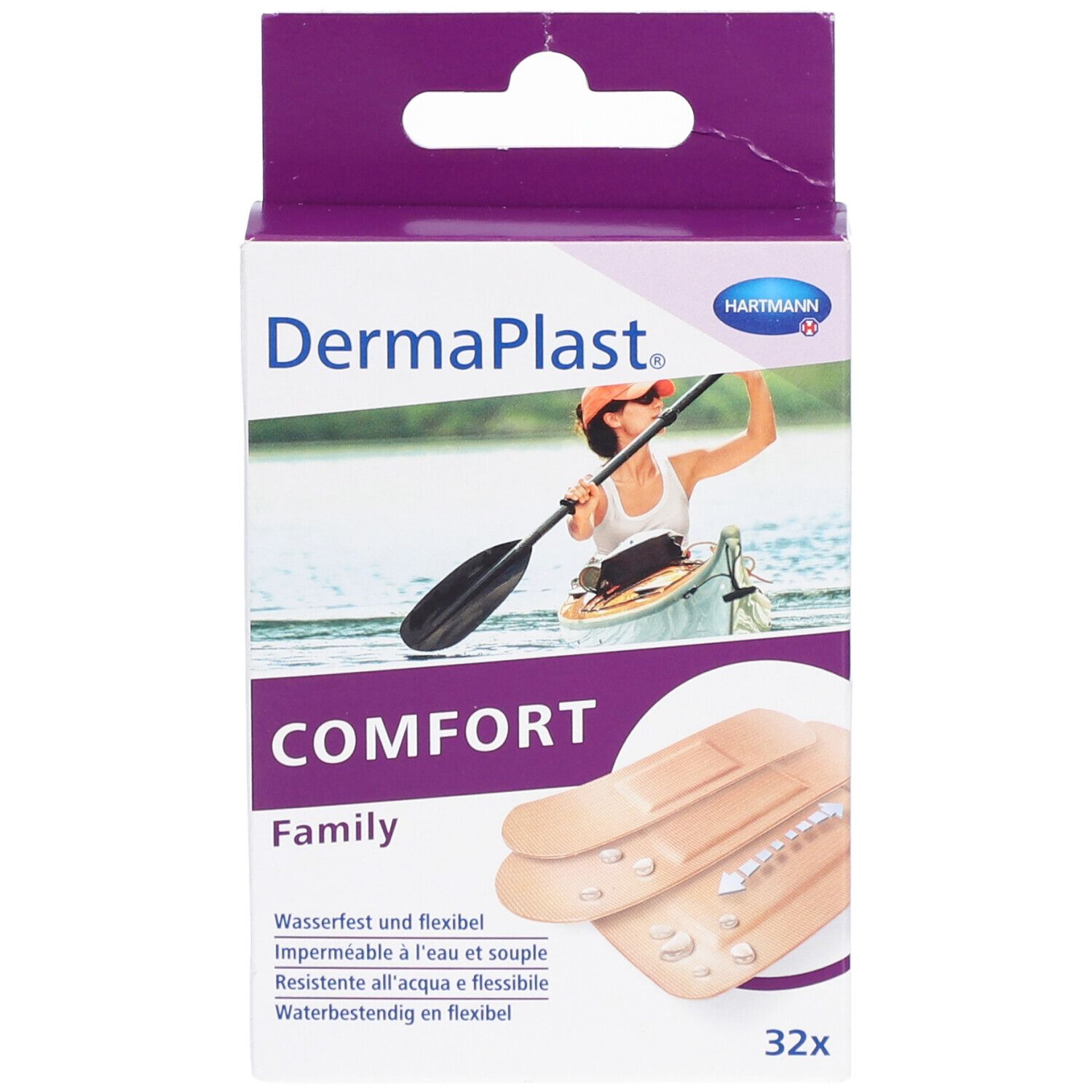 HARTMANN Dermaplast® Comfort Familienstreifen Sortiment an Pflastern