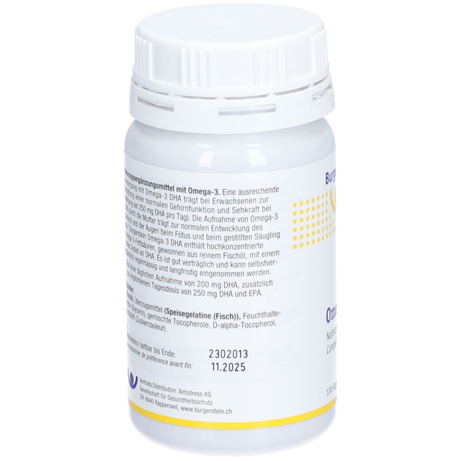 Burgerstein Omega-3 DHA