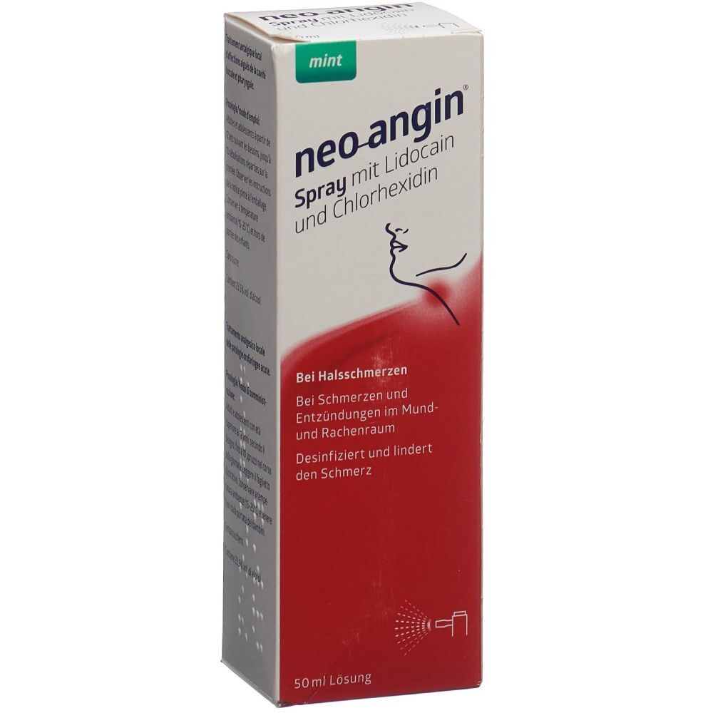 NEO-ANGIN Spray mit Lidocain Chlorhexidin 50 ml
