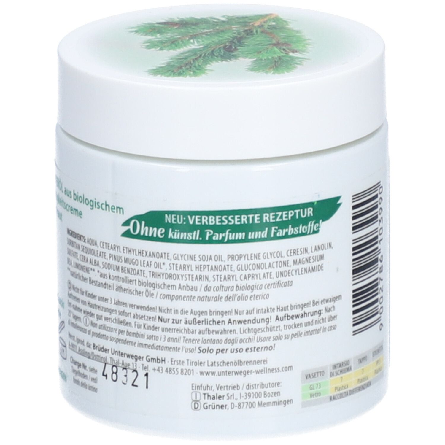 Unterweger Latschenkiefer Vitalcreme