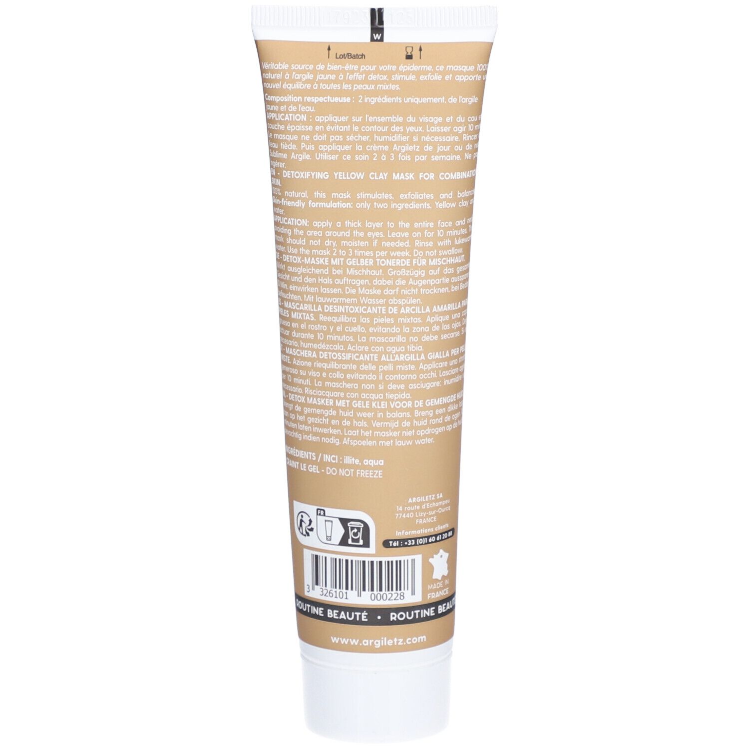 ARGILETZ Schönheitsmaske Heilerde gelb Tb 100 ml