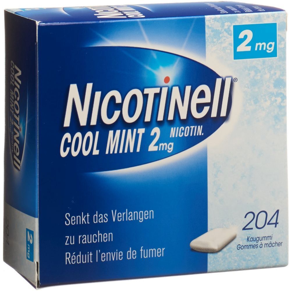 NICOTINELL Gum 2 mg cool mint 204 Stk