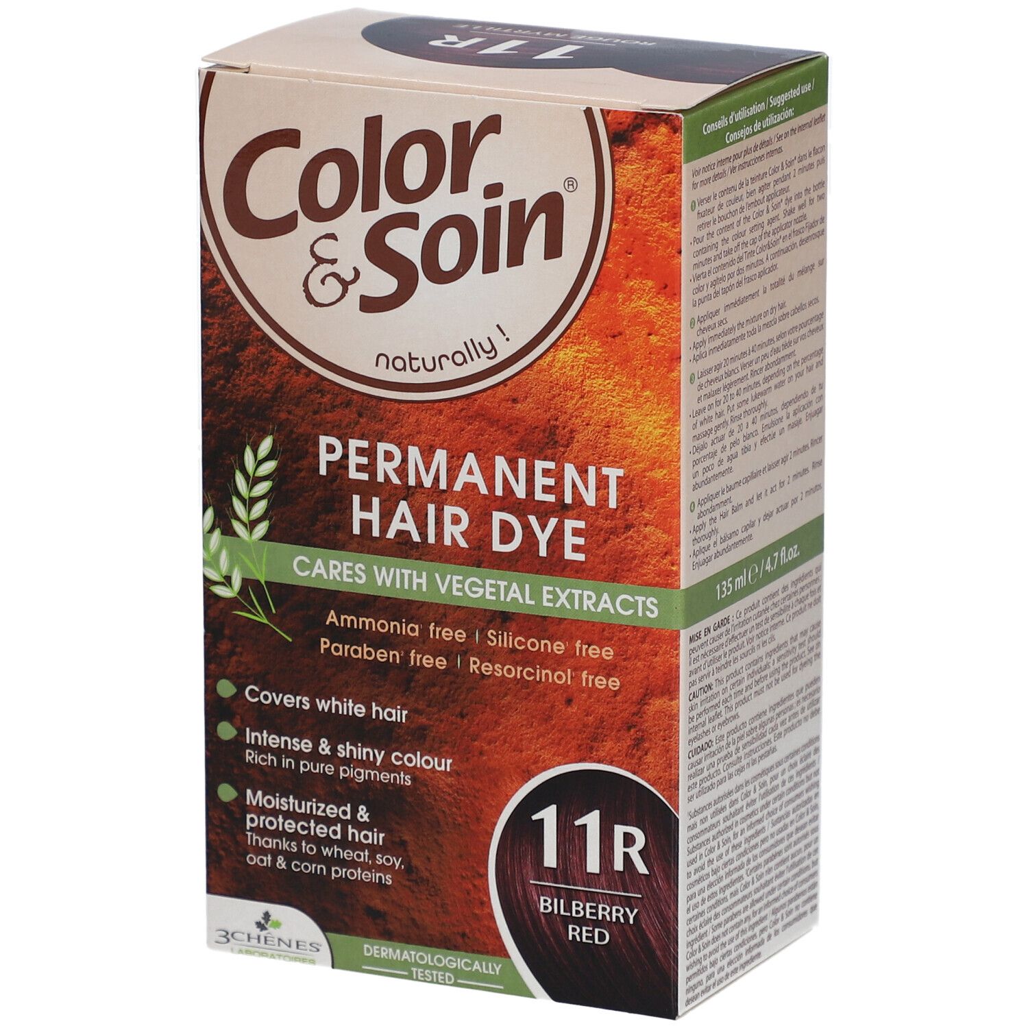 Les 3 Chênes Color & Soin® 11R rouge myrtille