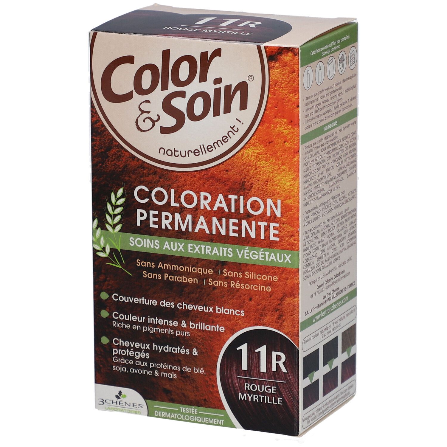 Les 3 Chênes Color & Soin® 11R rouge myrtille